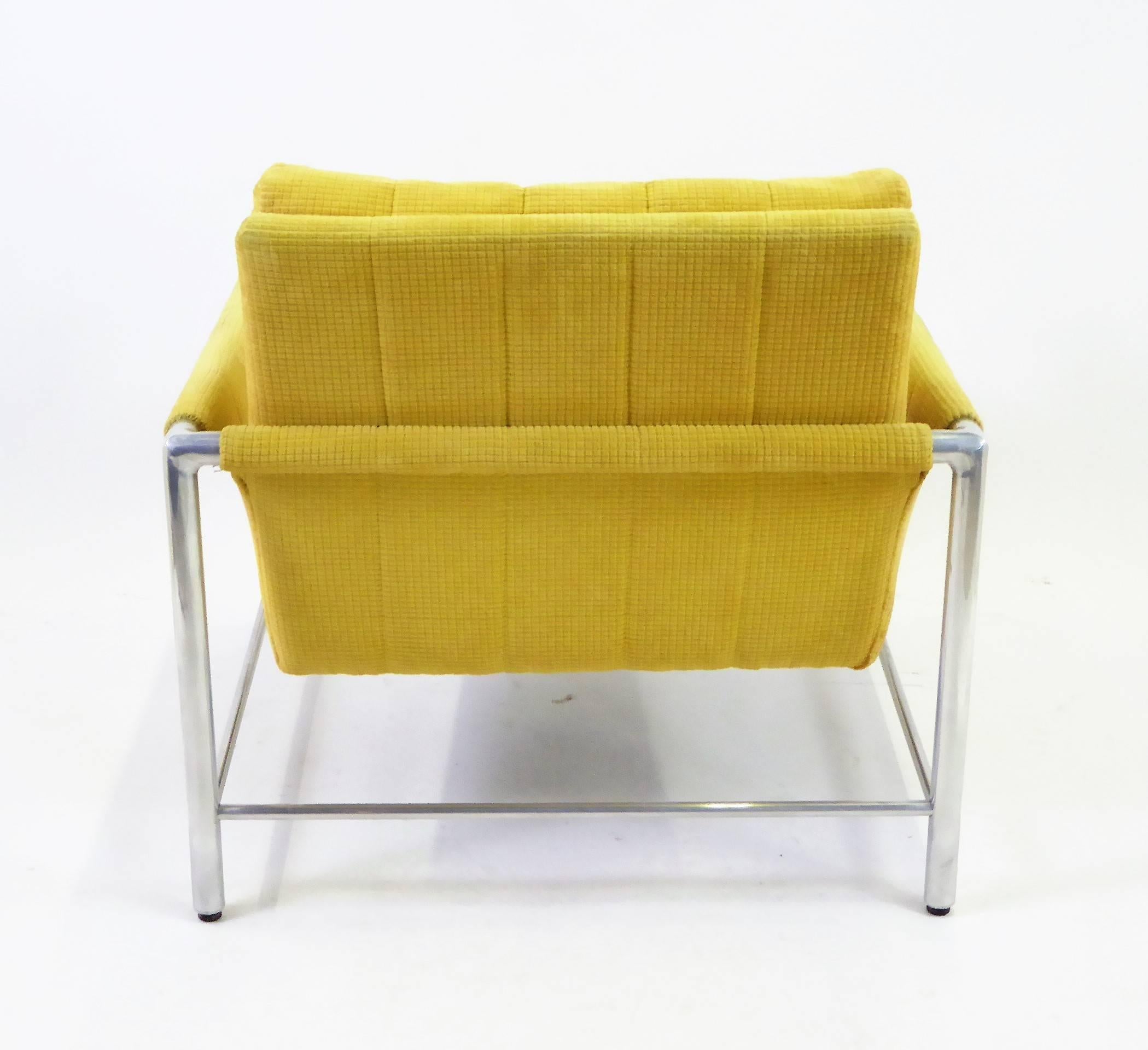 Mid-20th Century Pair of 1960s Founders Furniture Lounge Chairs in the Style of Harvey Probber
