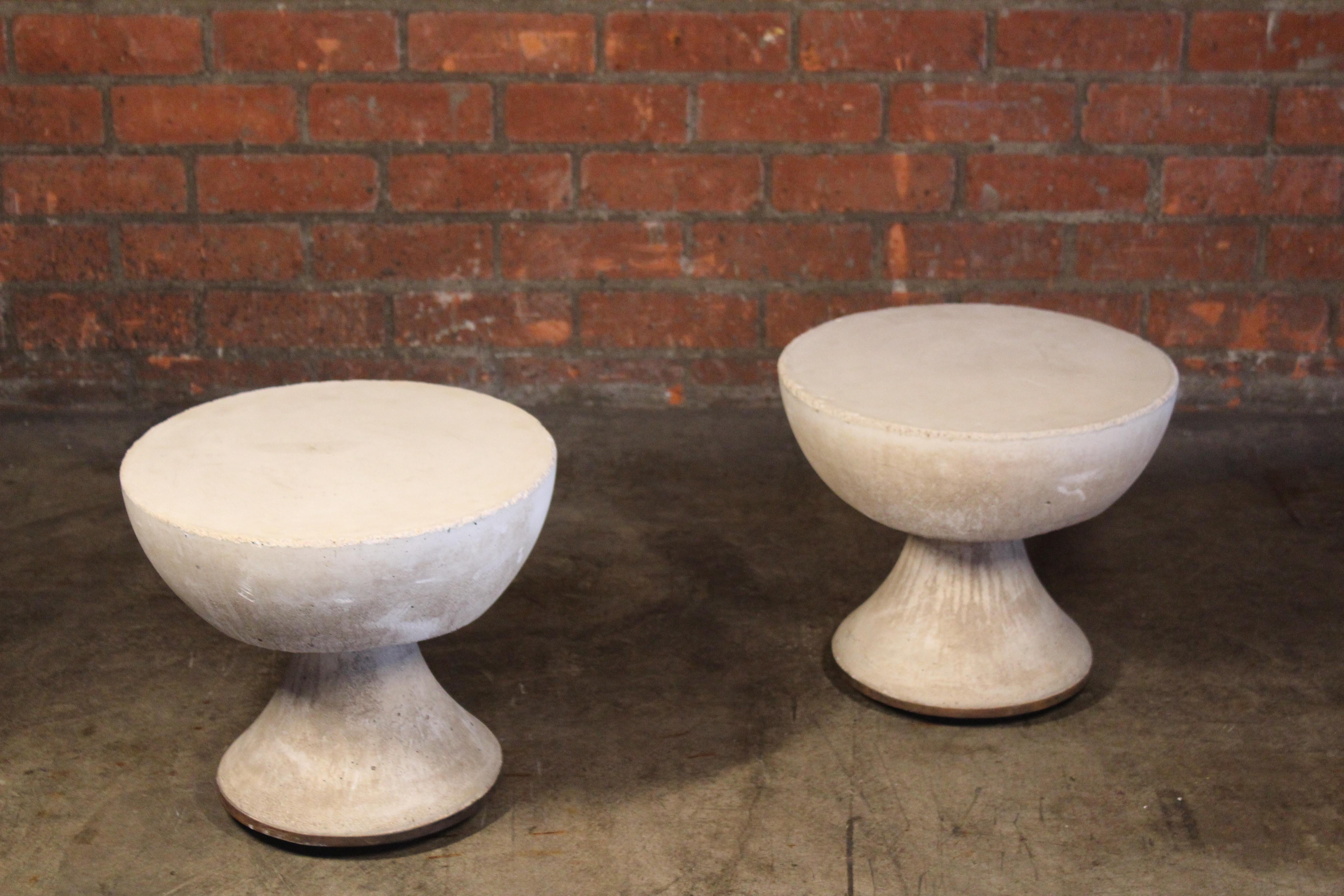 Pair of 1960s French Cast Concrete Side Tables 10