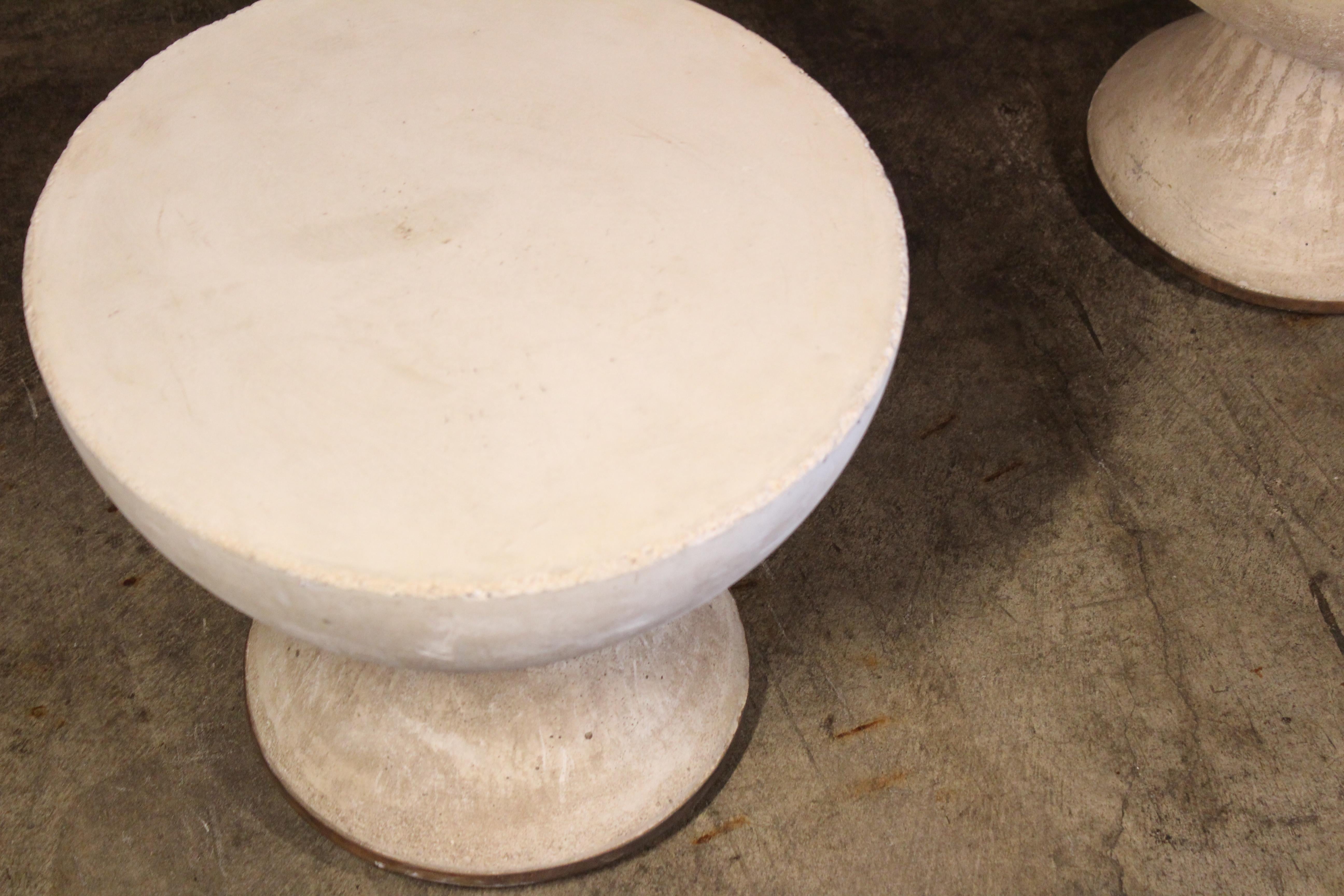 Pair of 1960s French Cast Concrete Side Tables 12