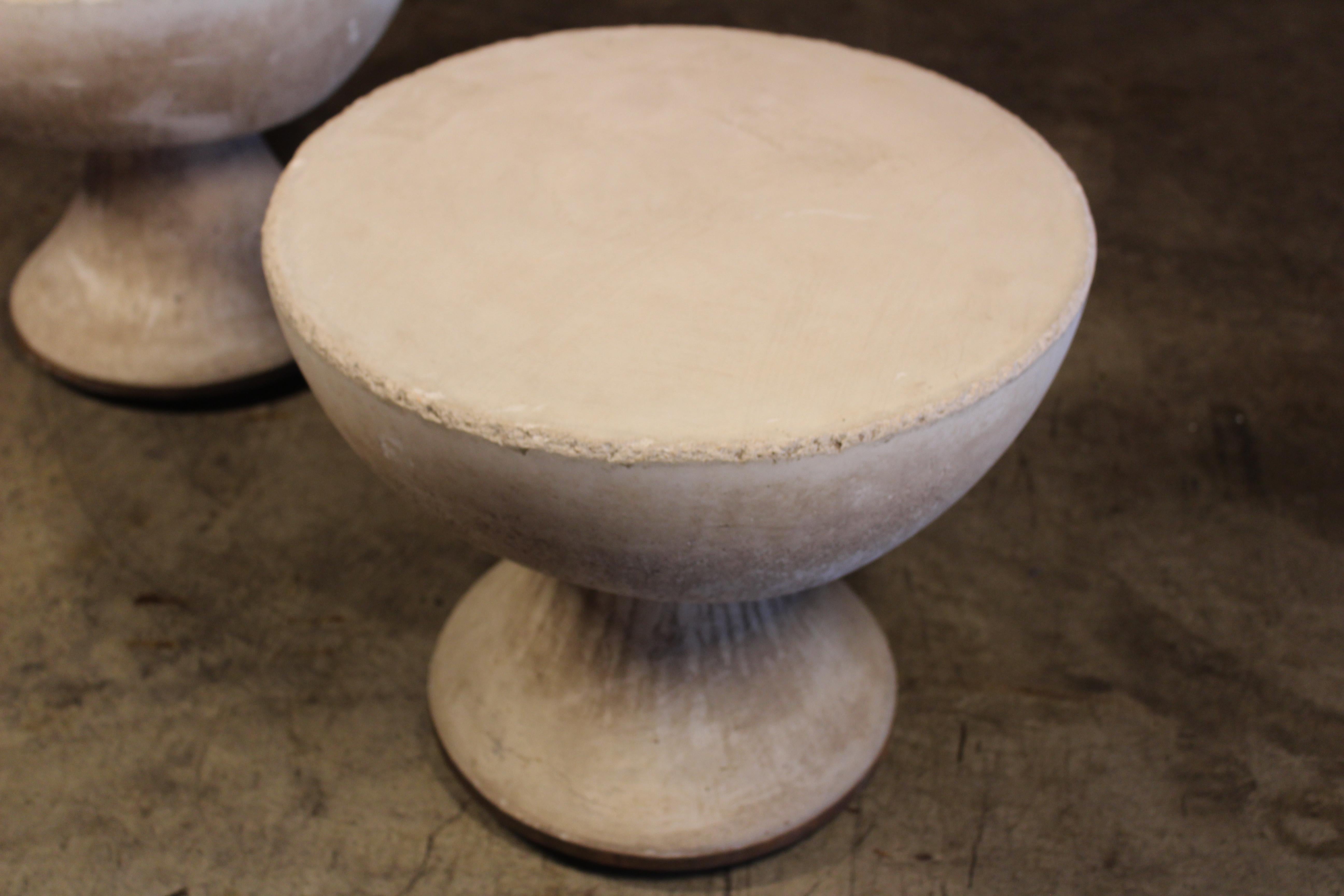 Pair of 1960s French Cast Concrete Side Tables 3