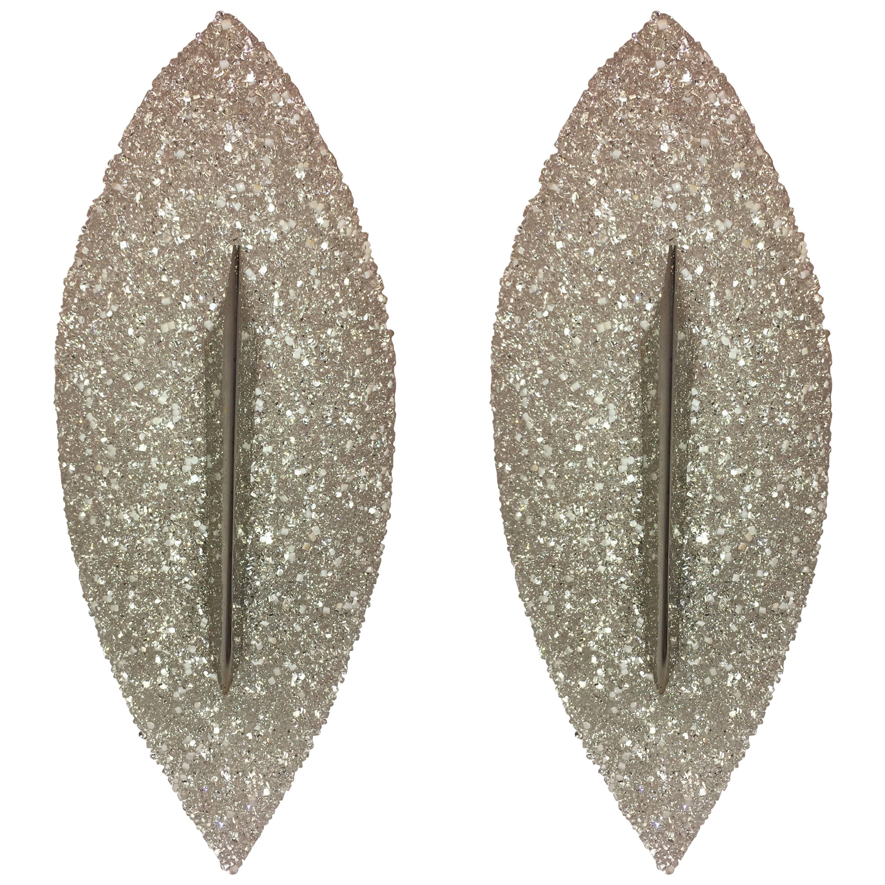 Pair of 1960s French Resin Sconces For Sale