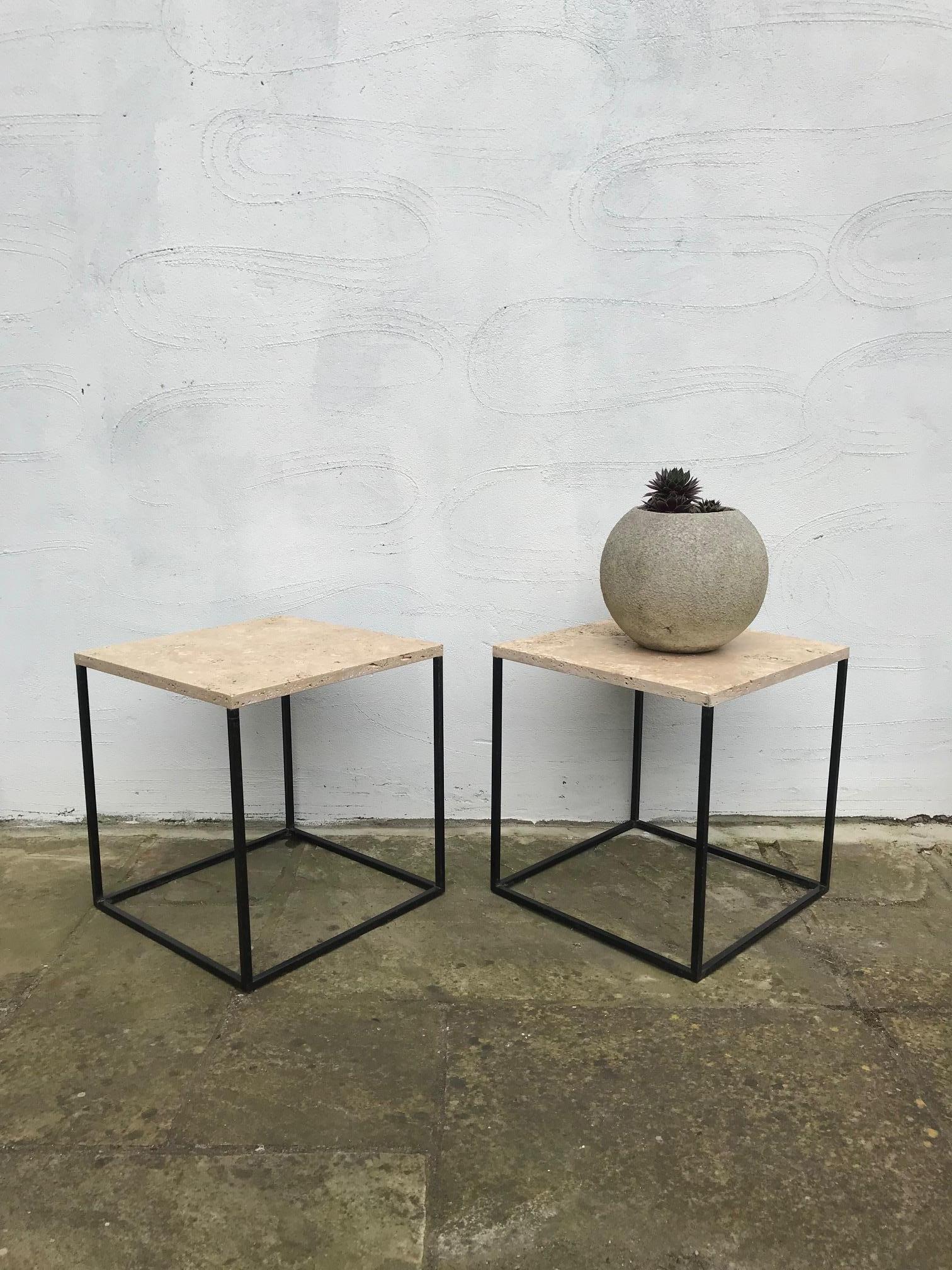 Pair of 1960s French Side Tables For Sale 9