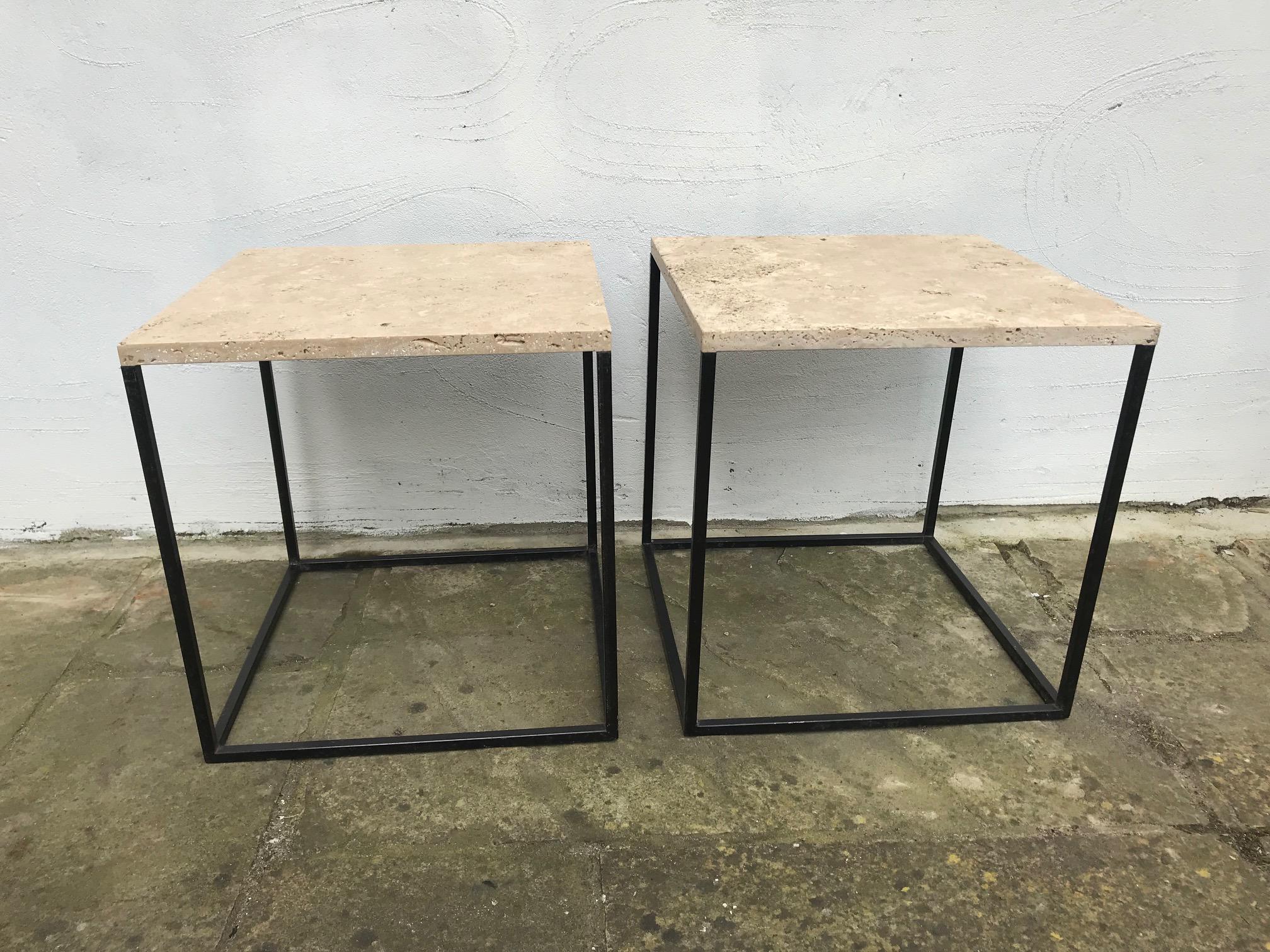 Pair of 1960s French Side Tables For Sale 1