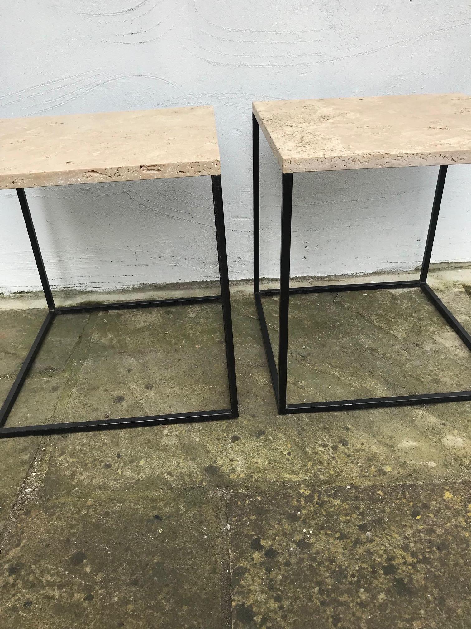 Pair of 1960s French Side Tables For Sale 2