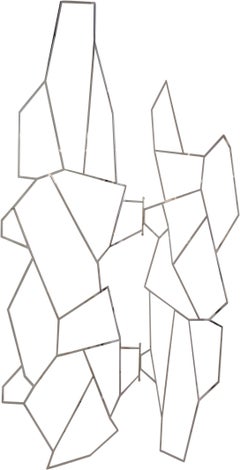 Pair of 1960s Geometric Metal Screens by Pedro Ramirez Vasquez