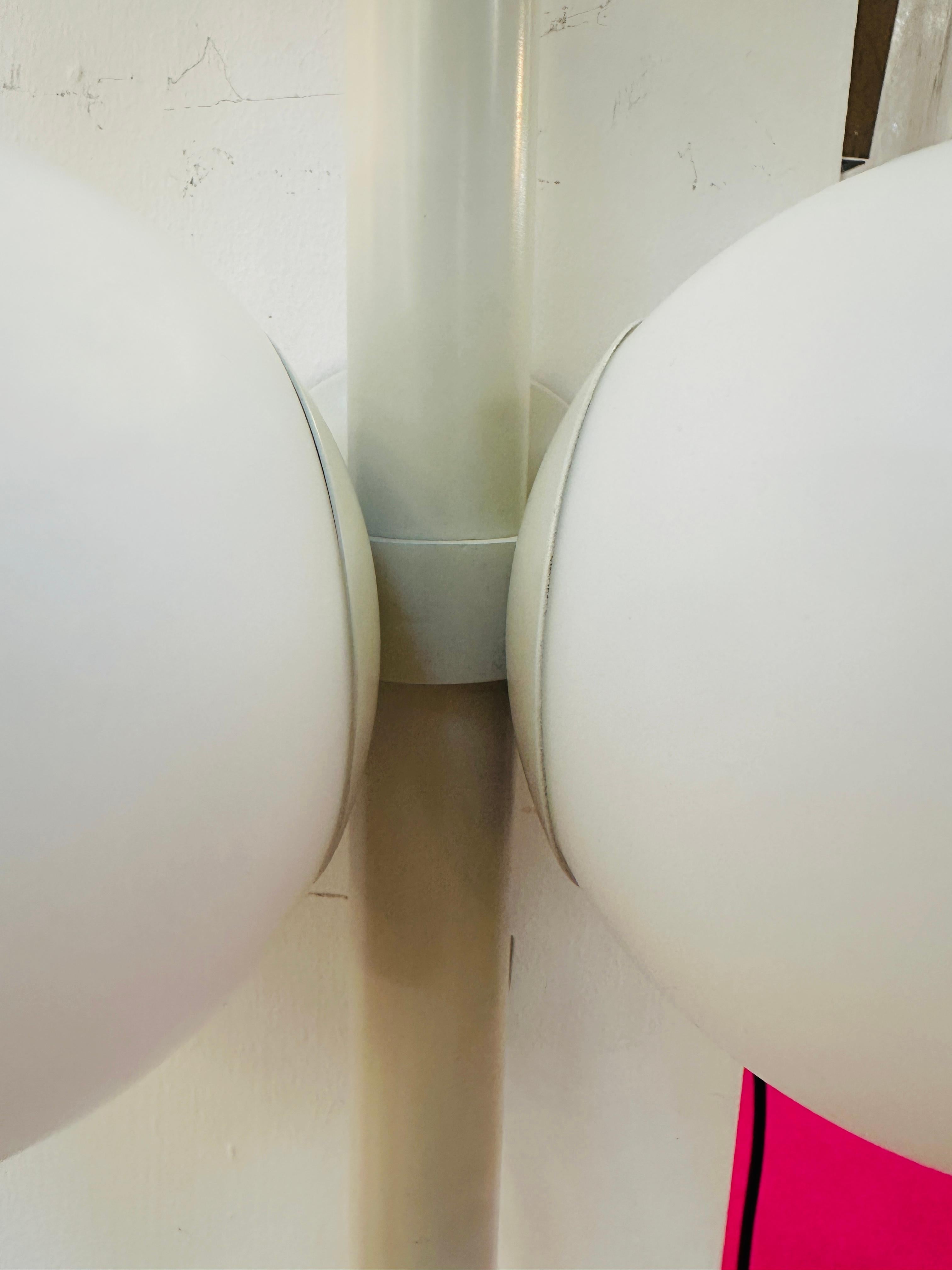 Pair of 1960s German Kaiser Leuchten Opaline Globe Wall Lights or Sconces For Sale 12