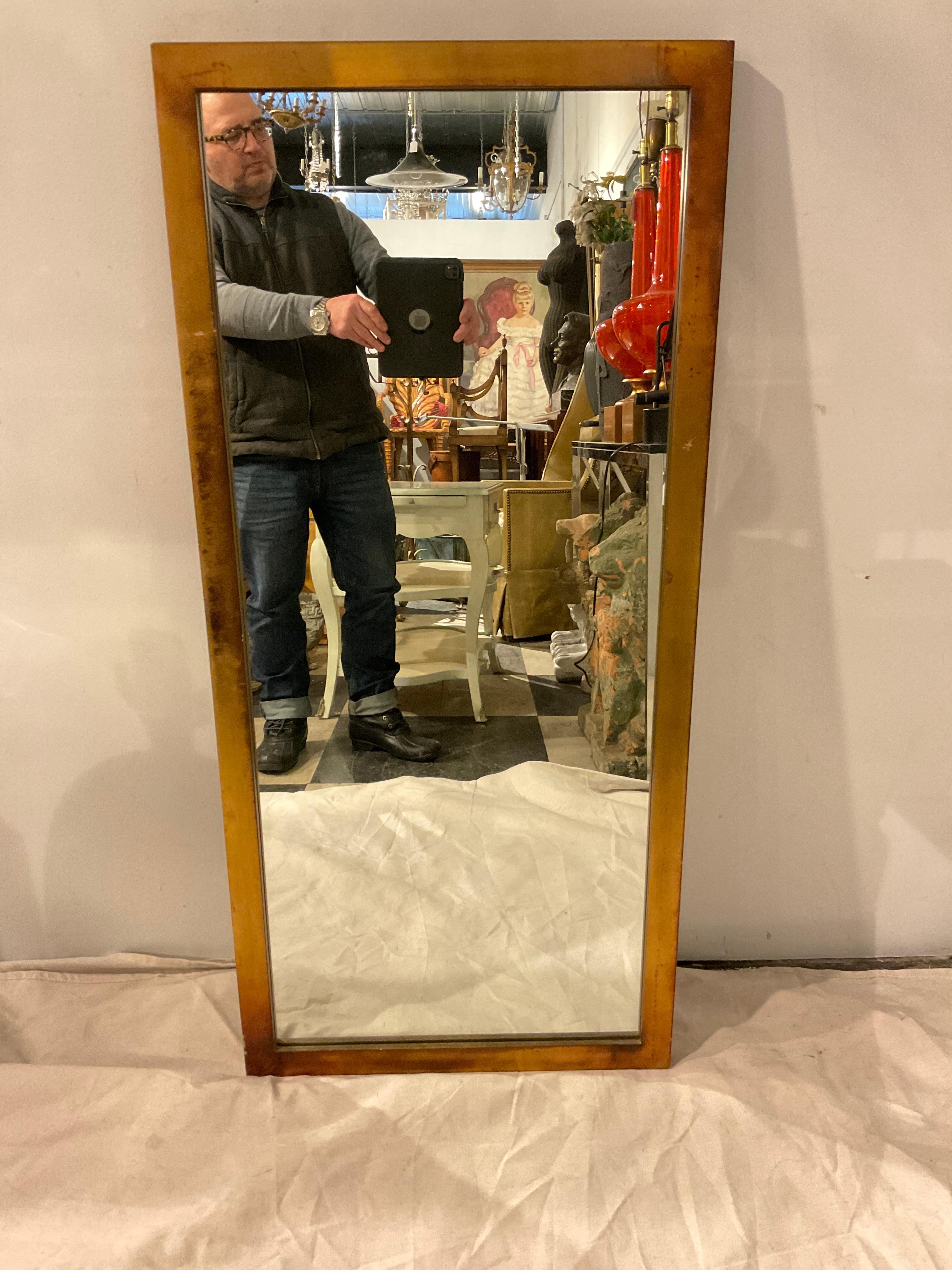 Pair of 1960s Gold Metallic Finish Wood Mirrors In Good Condition For Sale In Tarrytown, NY