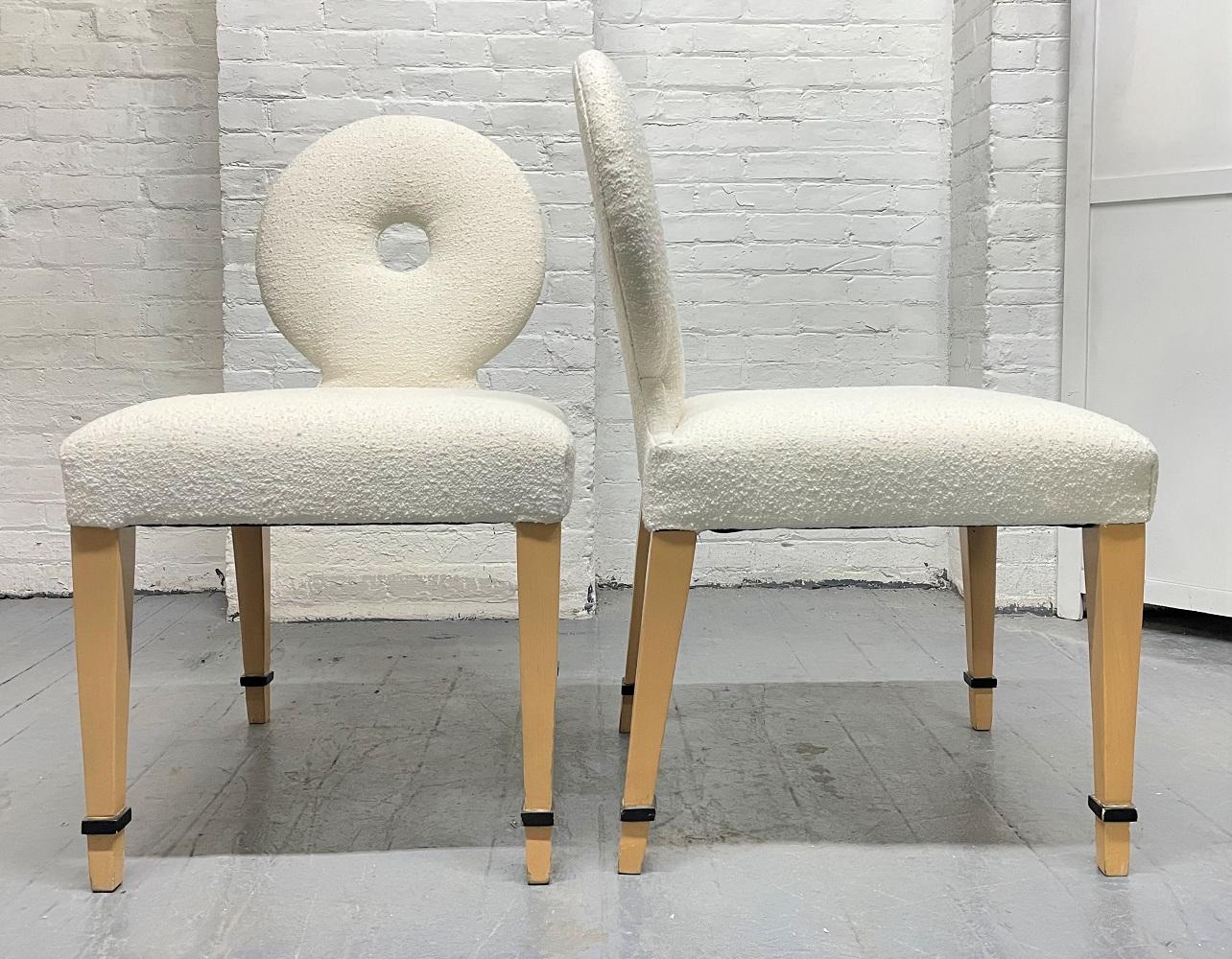 Mid-Century Modern Pair of 1960s Grosfeld House Side Chairs For Sale