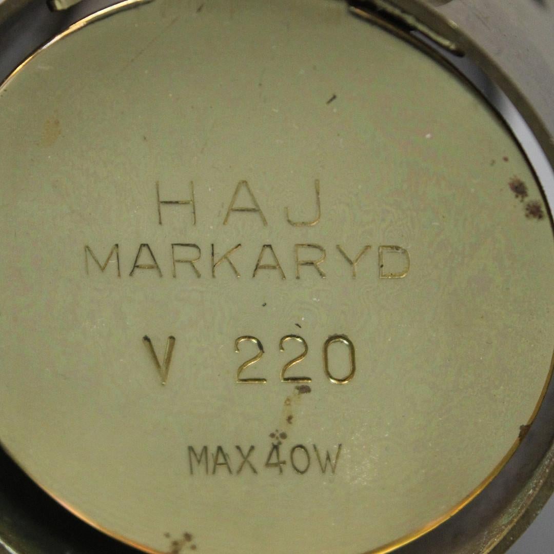 Pair of 1960s Hans-Agne Jakobsson Model V-220 Brass & Glass Sconces for Markaryd 8