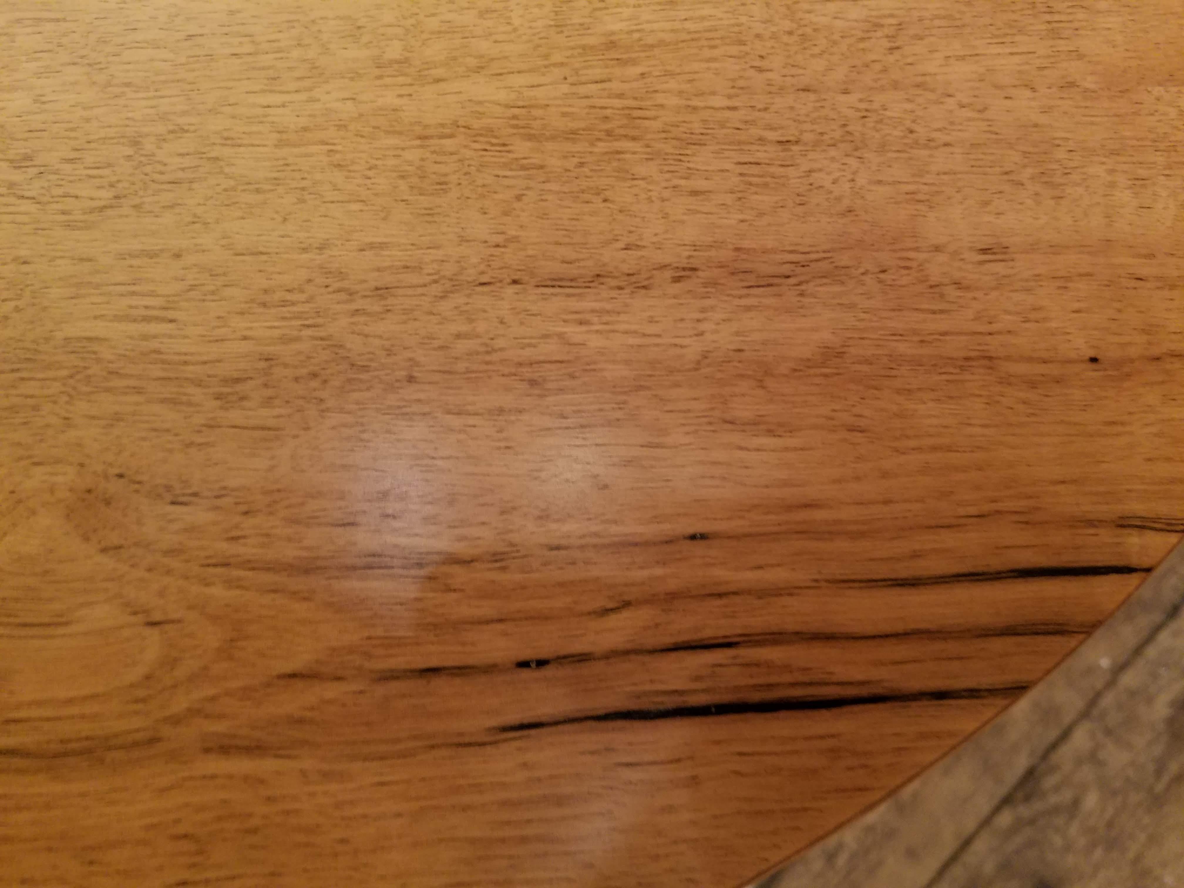 Pair of 1960s Heritage Oval Side Tables w/ Pecky Walnut Tops and Gilt Iron Bases For Sale 2