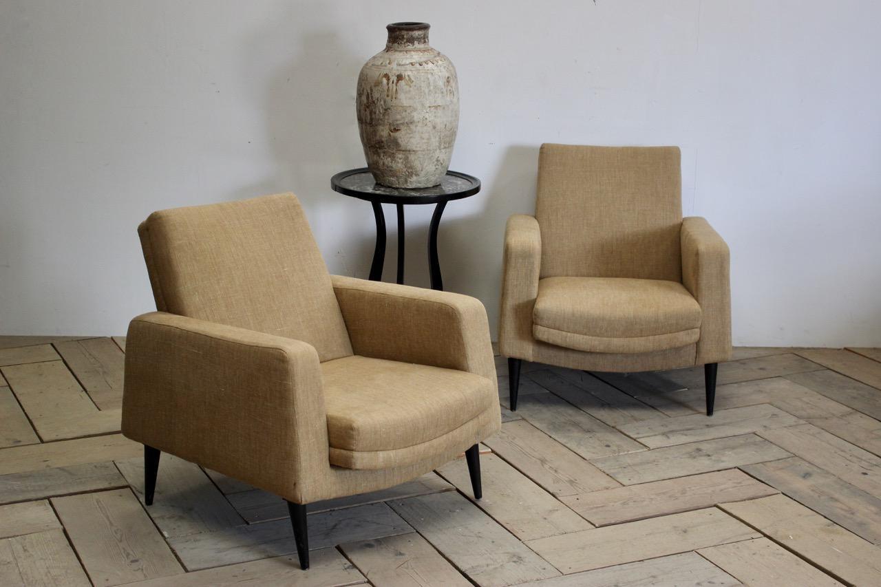 Pair of 1960s Italian Armchairs In Excellent Condition In Gloucestershire, GB