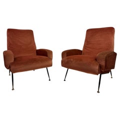 Mid-Century Modern Armchairs, Italian Design, Circa 1960s