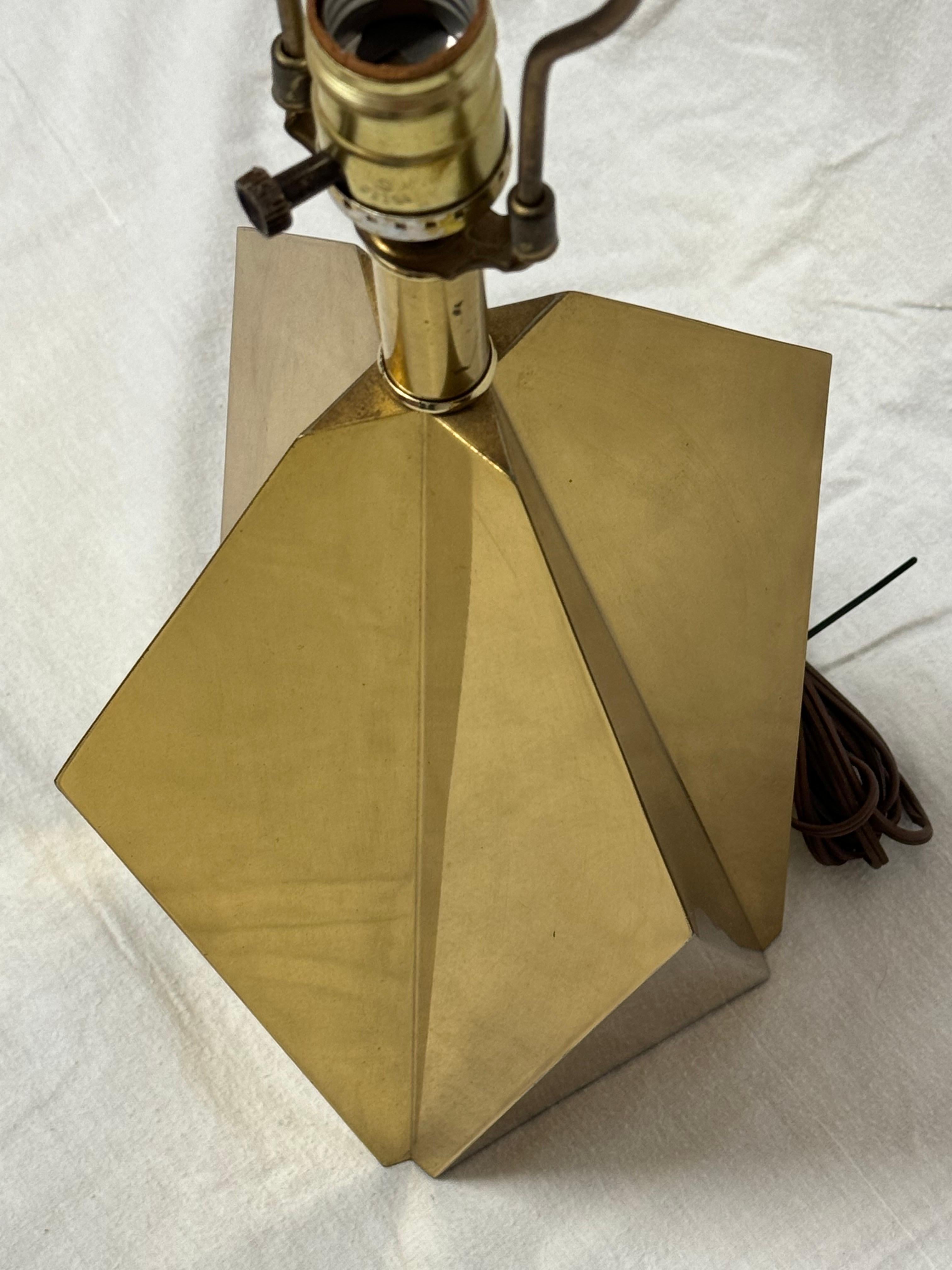 Pair of  1960’s Italian Brass Lamps For Sale 5
