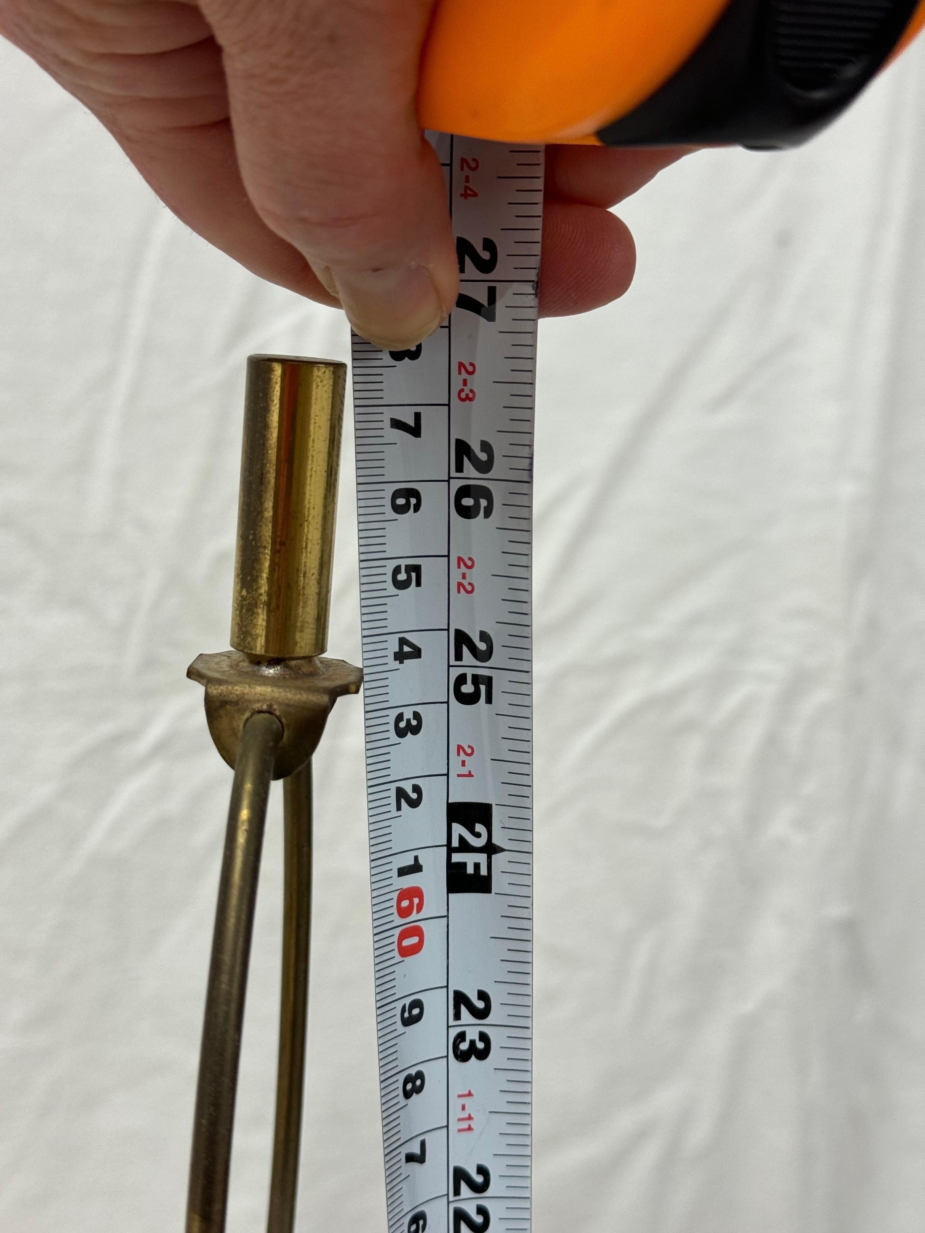 Pair of  1960’s Italian Brass Lamps For Sale 12
