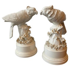 Vintage Pair Of 1960s Italian Ceramic Cockatoos