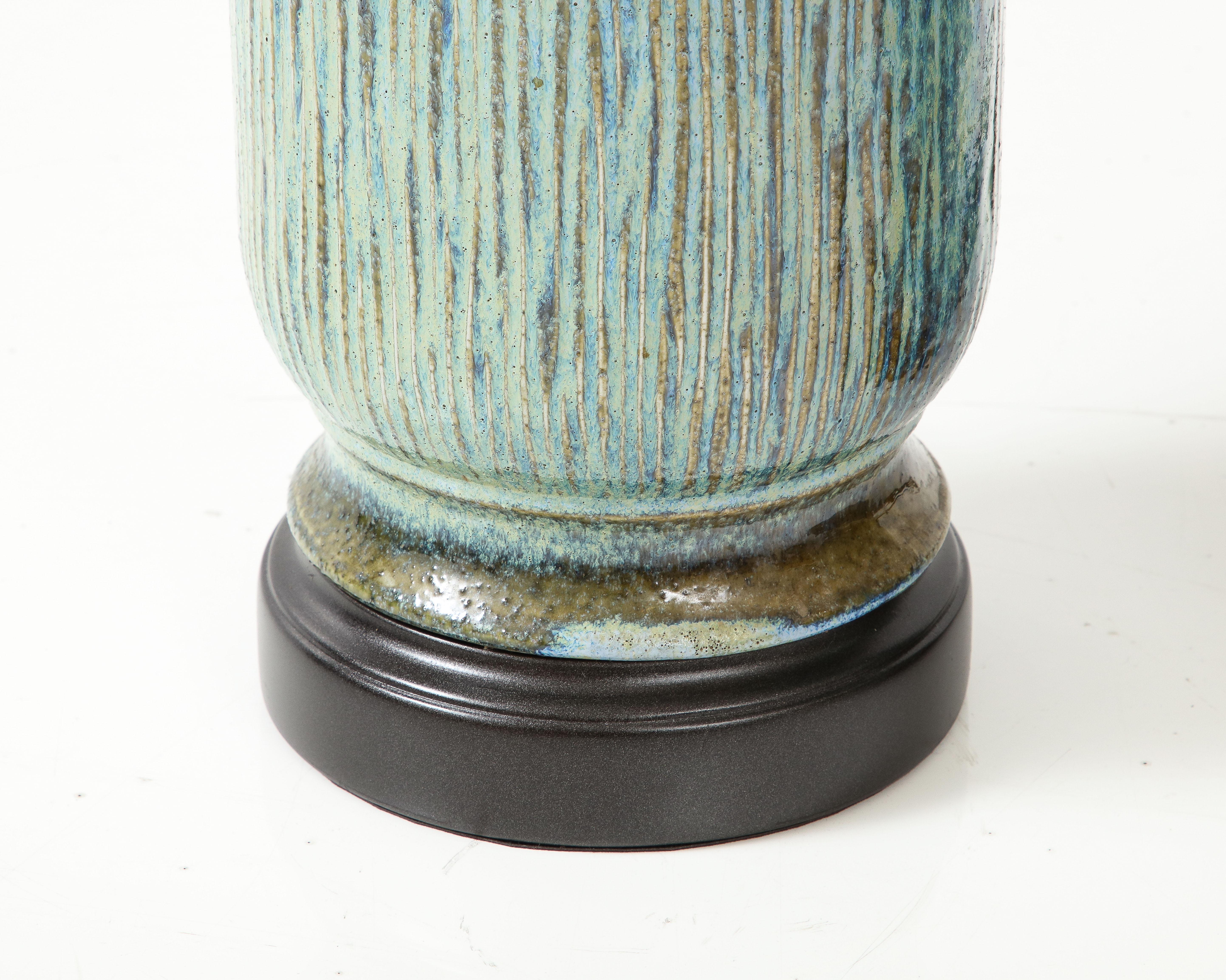 Pair of 1960's Italian Ceramic Lamps 2