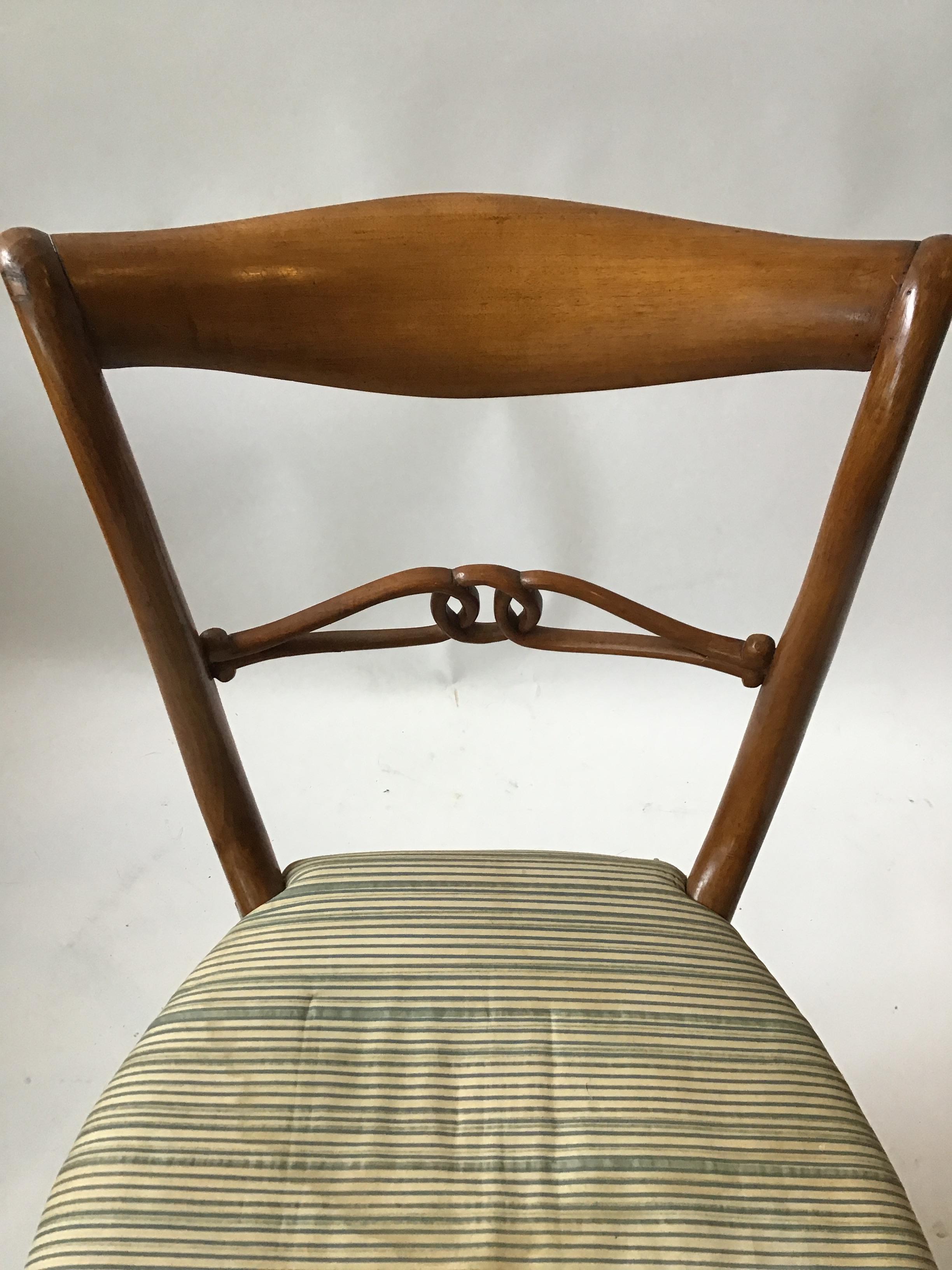 Pair of 1960s Italian Classical Side Chairs 4