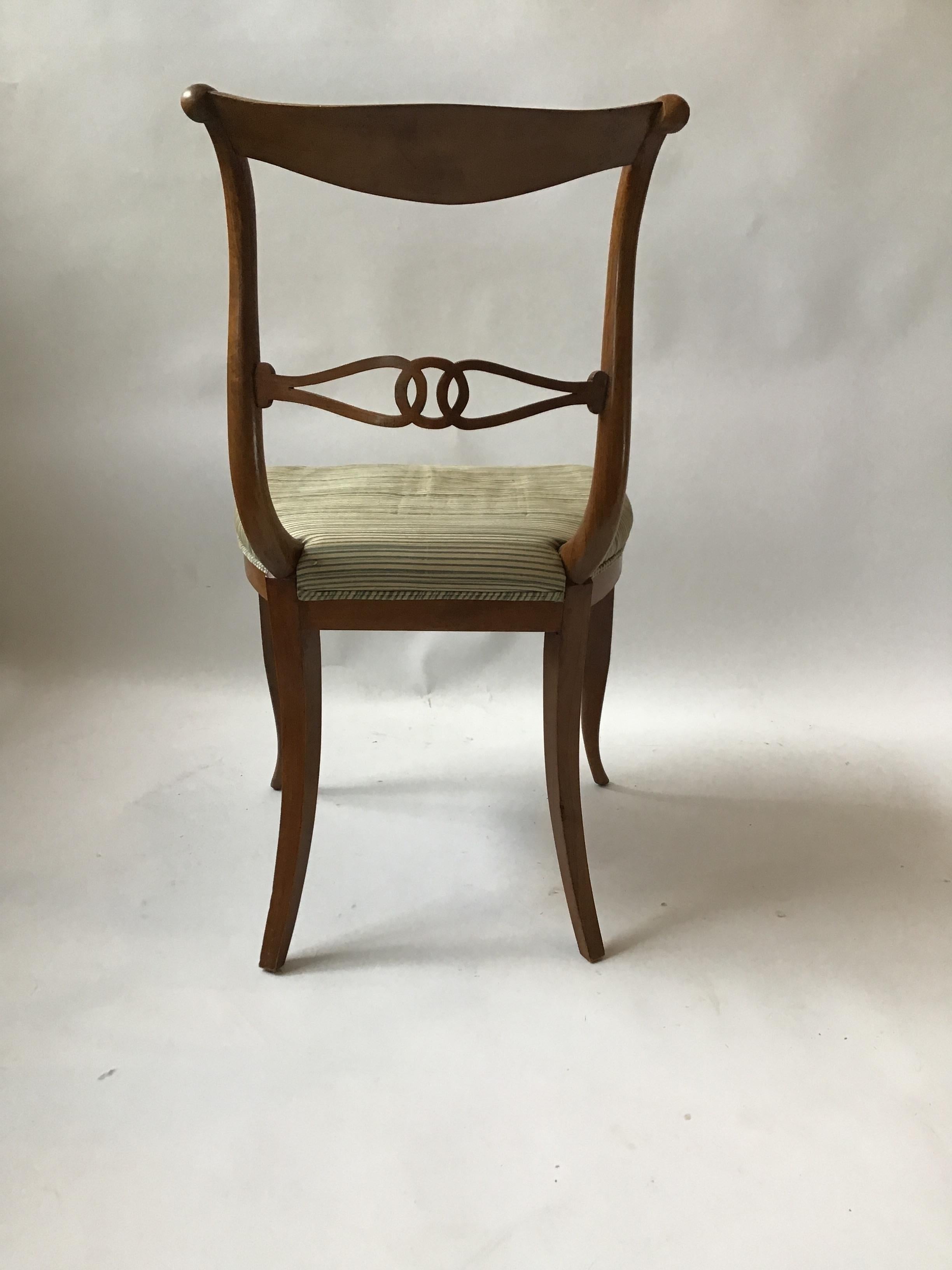 Pair of 1960s Italian Classical Side Chairs 2