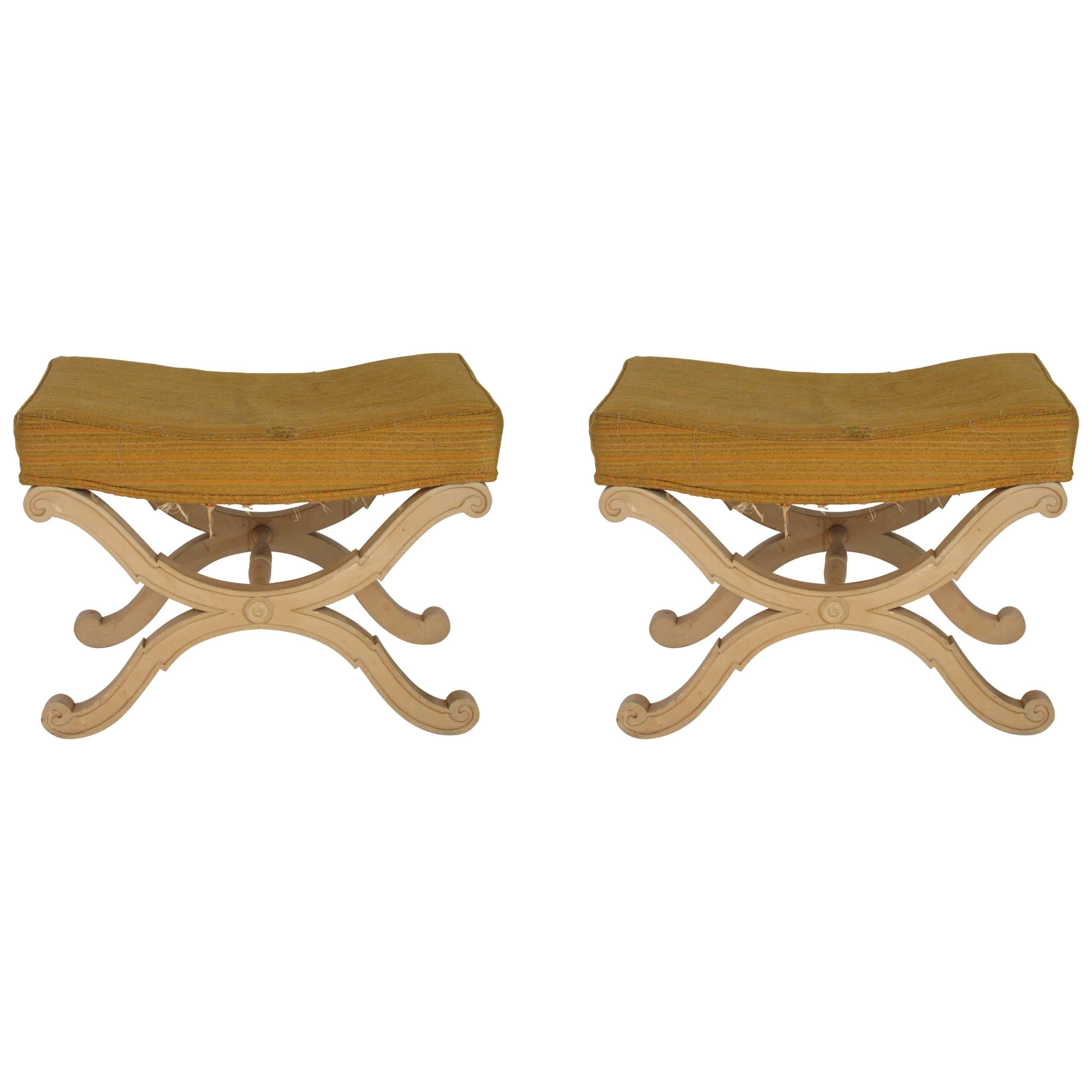 Pair of 1960s Italian Footstools