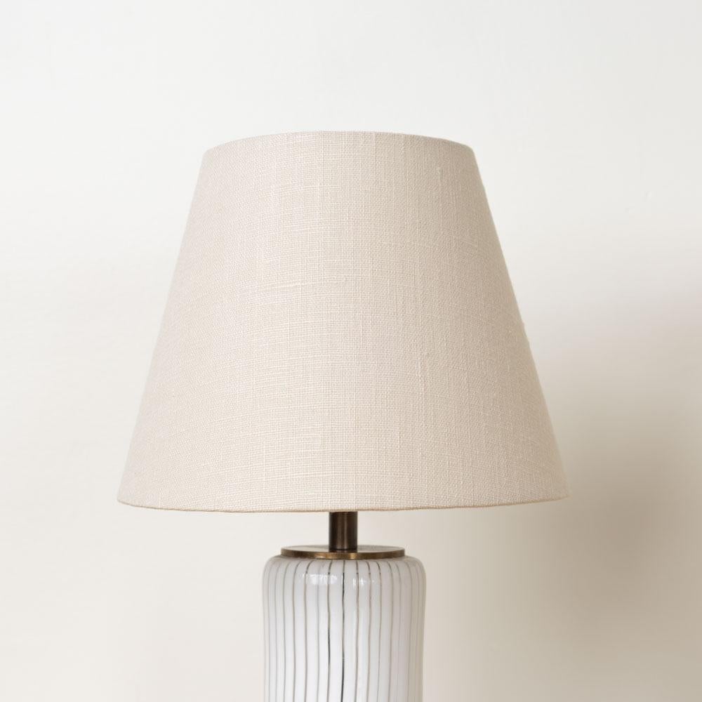 Paire de lampes de table en verre italiennes des années 1960 en vente 2