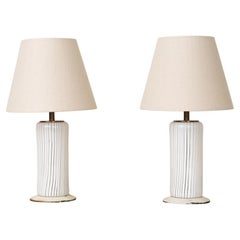 Pair of 1960's Italian Glass Table Lamps