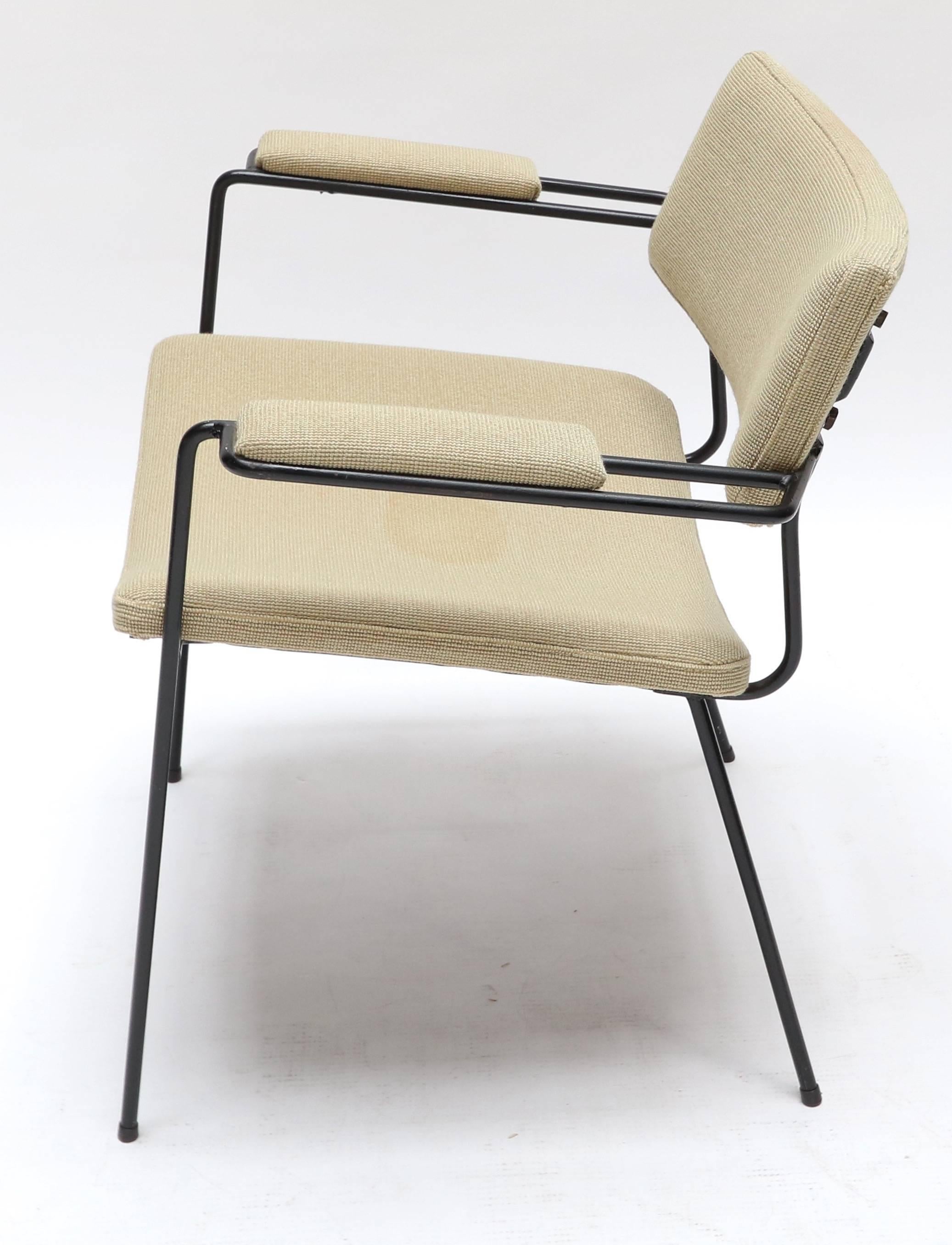 Pair of 1960s Italian Iron Armchairs In Good Condition In Los Angeles, CA