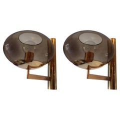 Pair of 1960s, Italian Sciolari Mid-Century Wall Lights