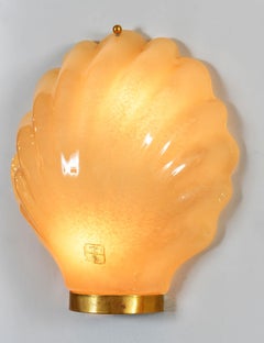 Pair of 1960s Italian 'Shell' Wall Lights