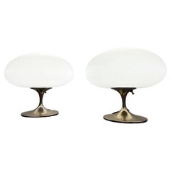 Pair of 1960s Laurel V-809 “Mushroom” Lamps