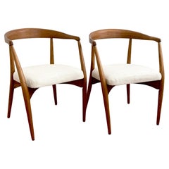 Pair of 1960's Lawrence Peabody for Nemschoff Midcentury Chairs Reupholstered