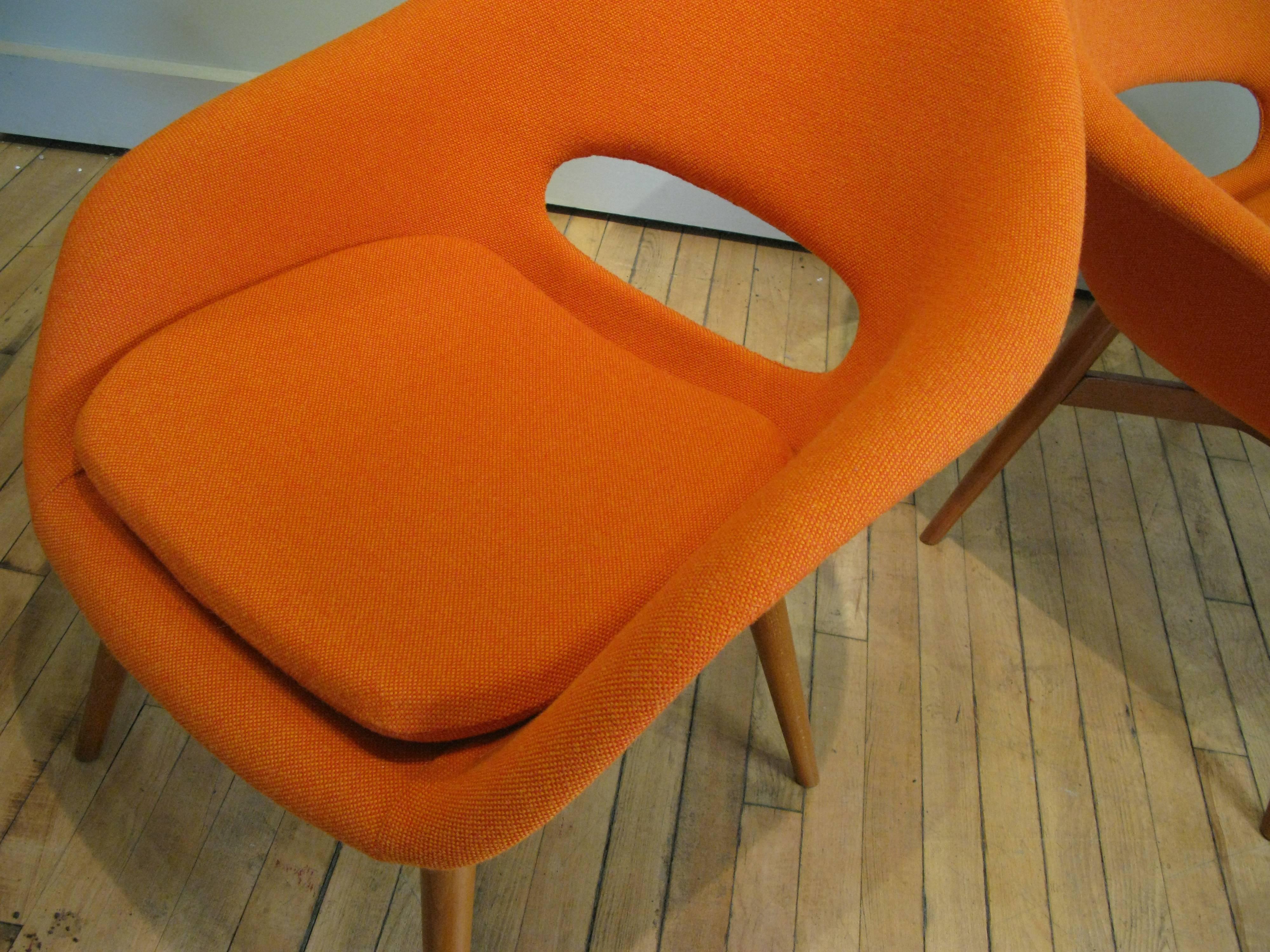 Pair of 1960s Lounge Chairs by Miroslav Navratil In Good Condition In Hudson, NY