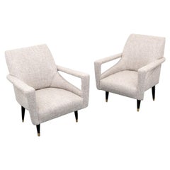 Pair of 1960's Lounge Chairs in Manner of Ico Parisi