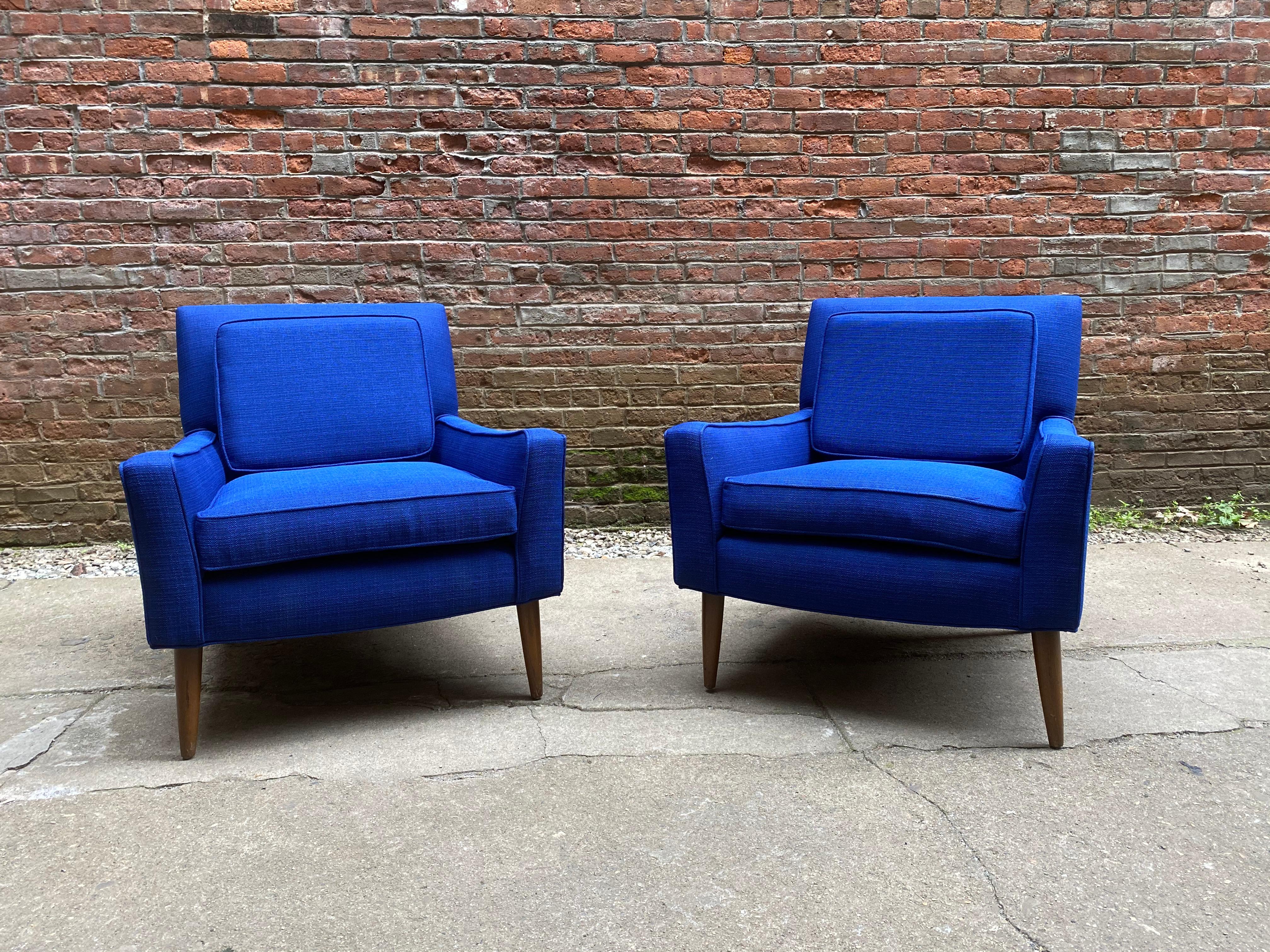 Pair of 1960s Lounge Chairs the Manner of Paul McCobb In Good Condition For Sale In Garnerville, NY