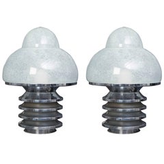 Pair of 1960s Mazzega Lamp