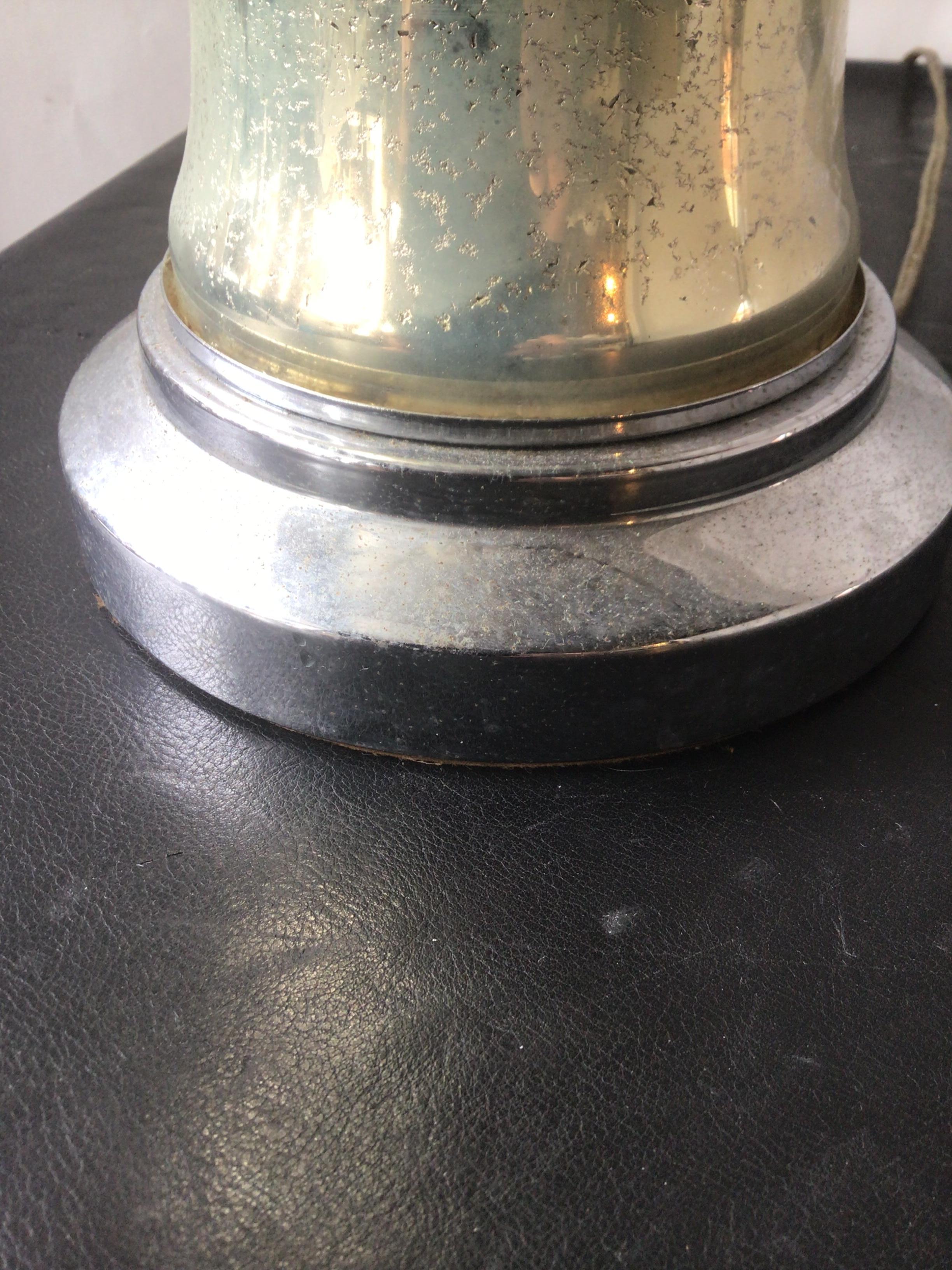 Ein Paar Ingwerglas-Lampen aus den 1960er Jahren von Tyndale aus Mercuryglas im Angebot 5