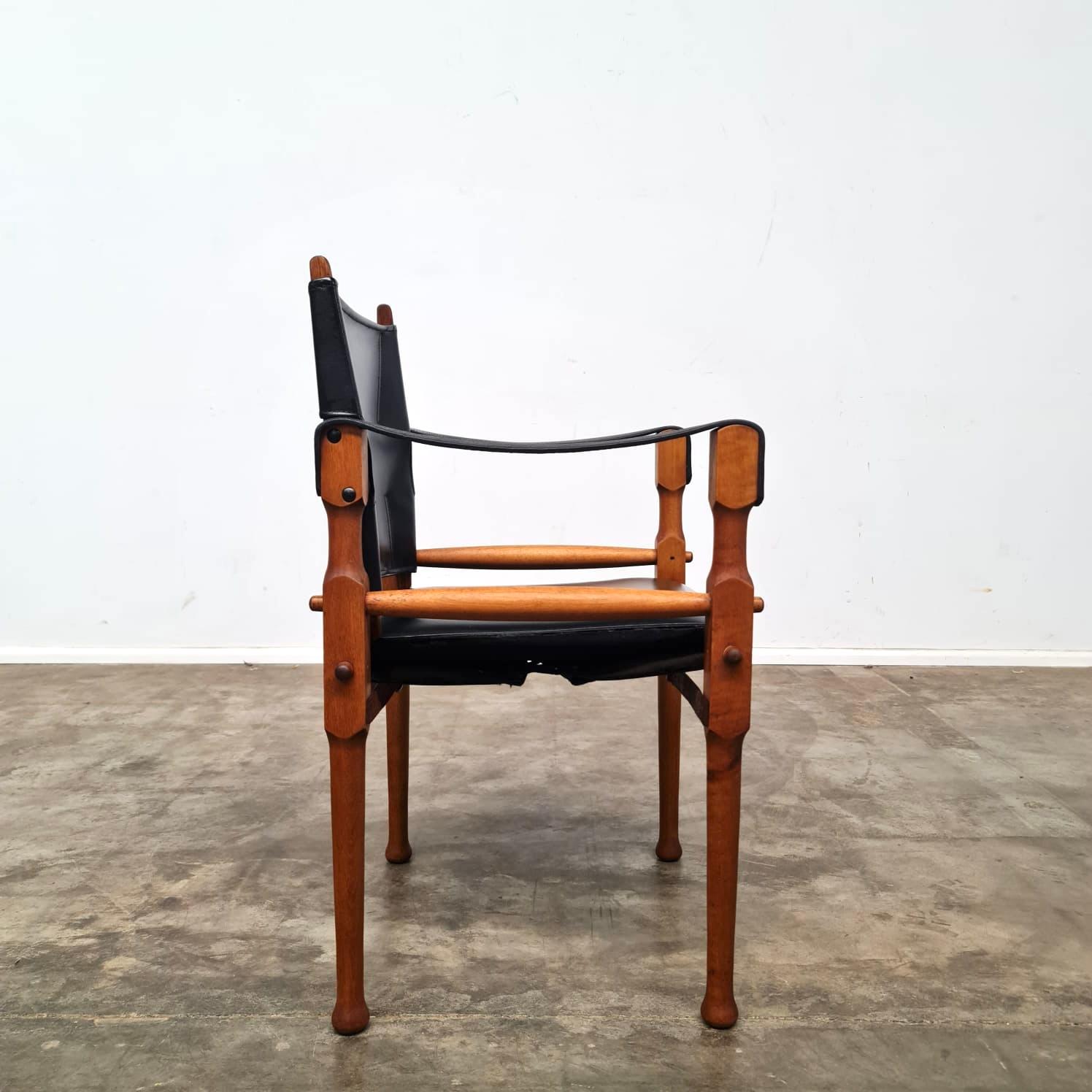 Mid-20th Century Pair of 1960s Michael Hirst Safari Chairs
