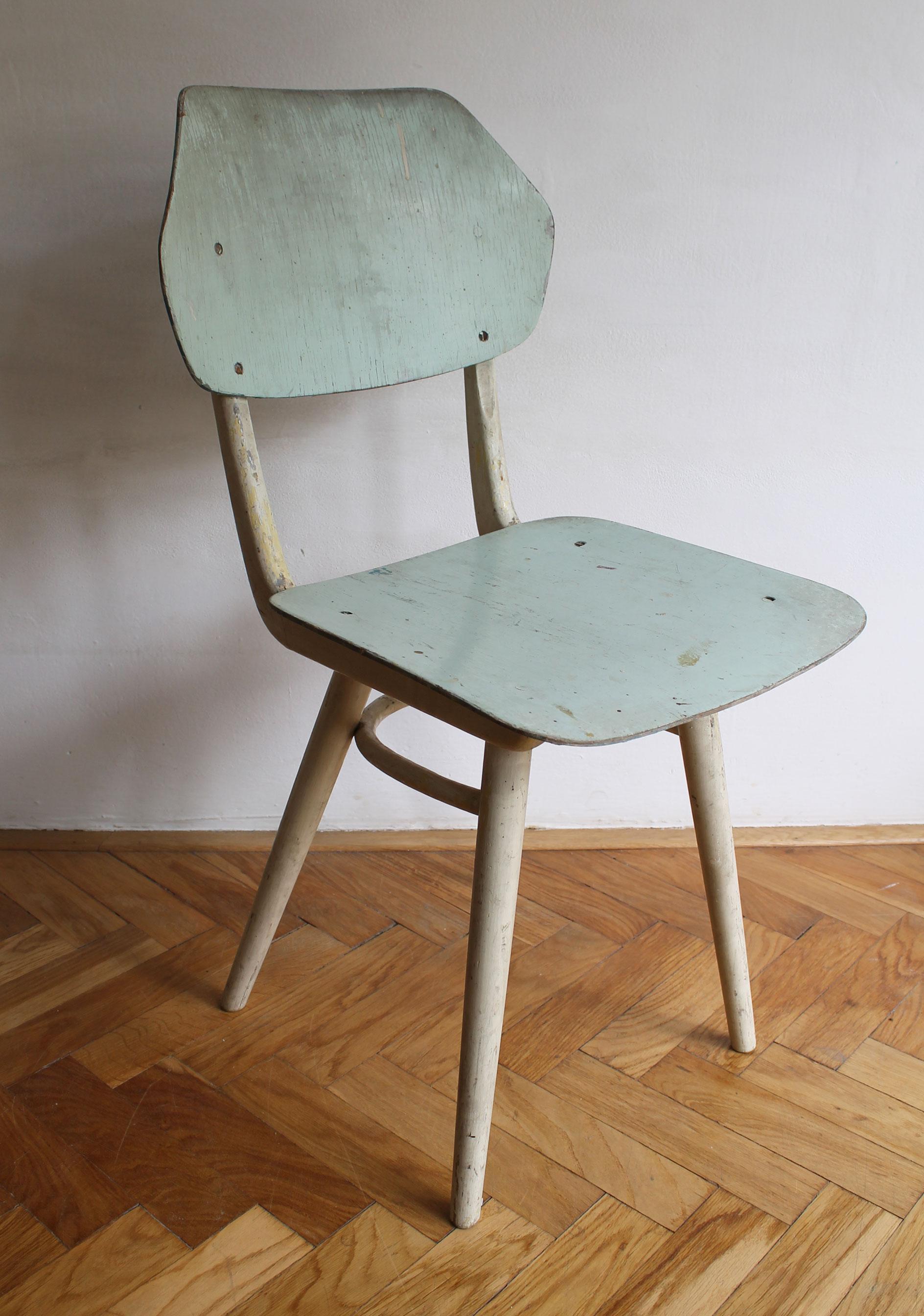Pair of 1960's Mid Century Modern Dining Chairs by TON For Sale 3