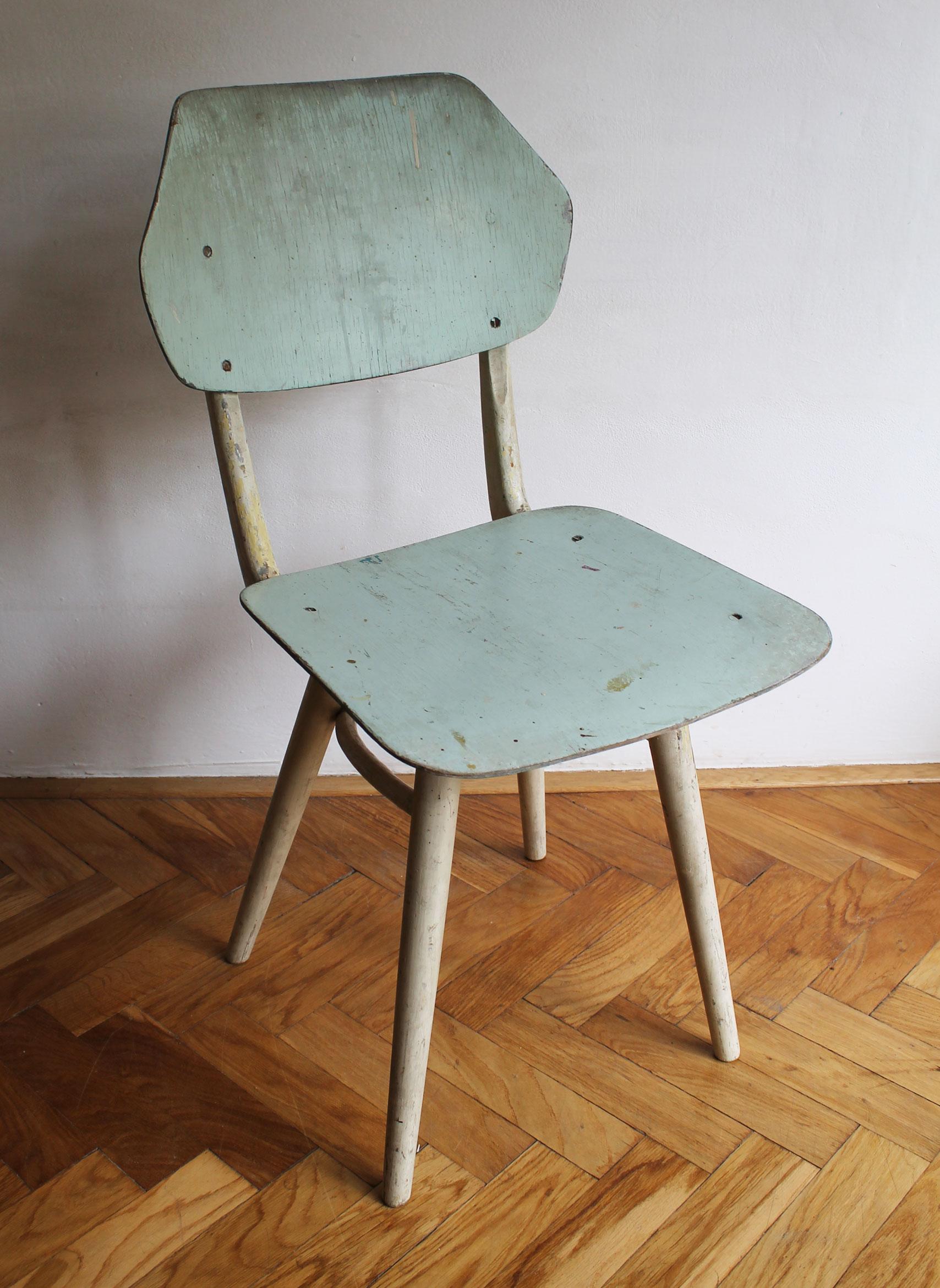 Pair of 1960's Mid Century Modern Dining Chairs by TON For Sale 5