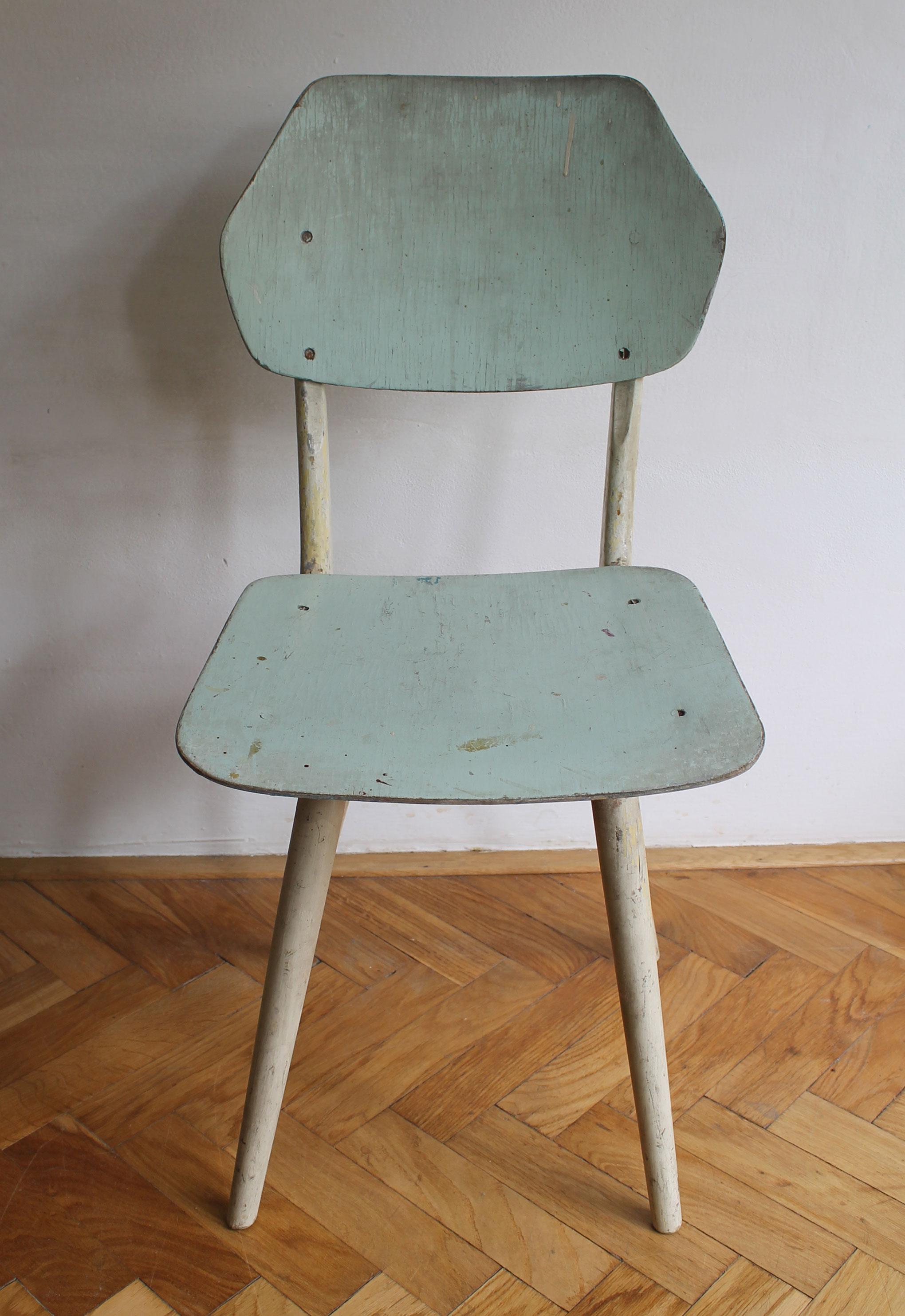 Pair of 1960's Mid Century Modern Dining Chairs by TON For Sale 6