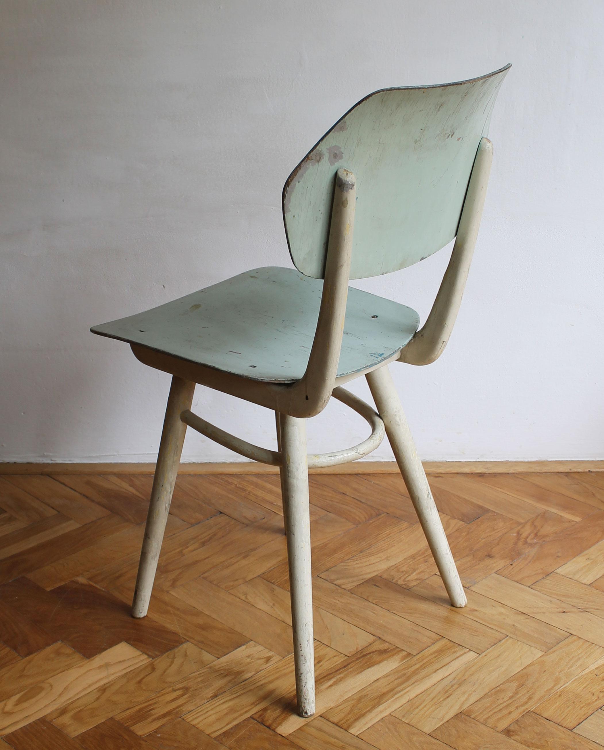 Pair of 1960's Mid Century Modern Dining Chairs by TON For Sale 7