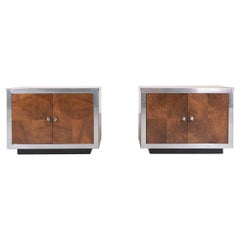 Pair of 1960s Mid-Century Modern Walnut Nightstands