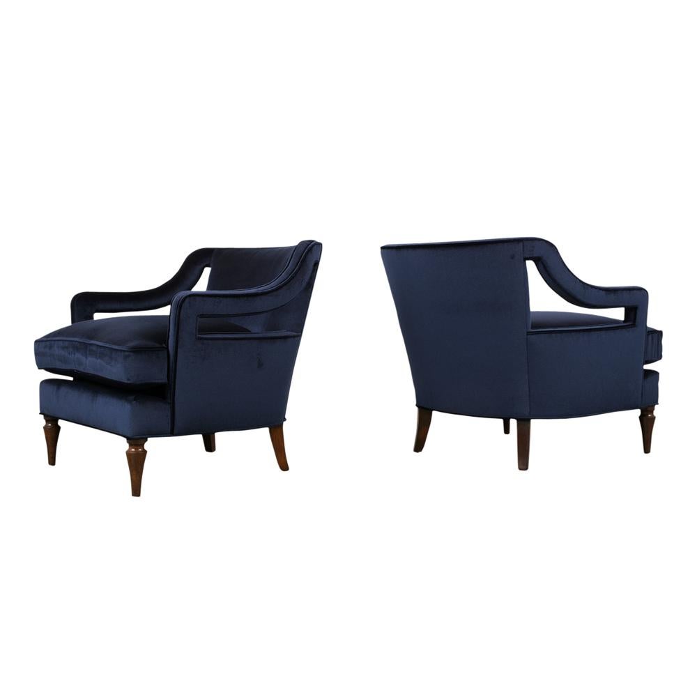 Pair of Regency Lounge Chairs