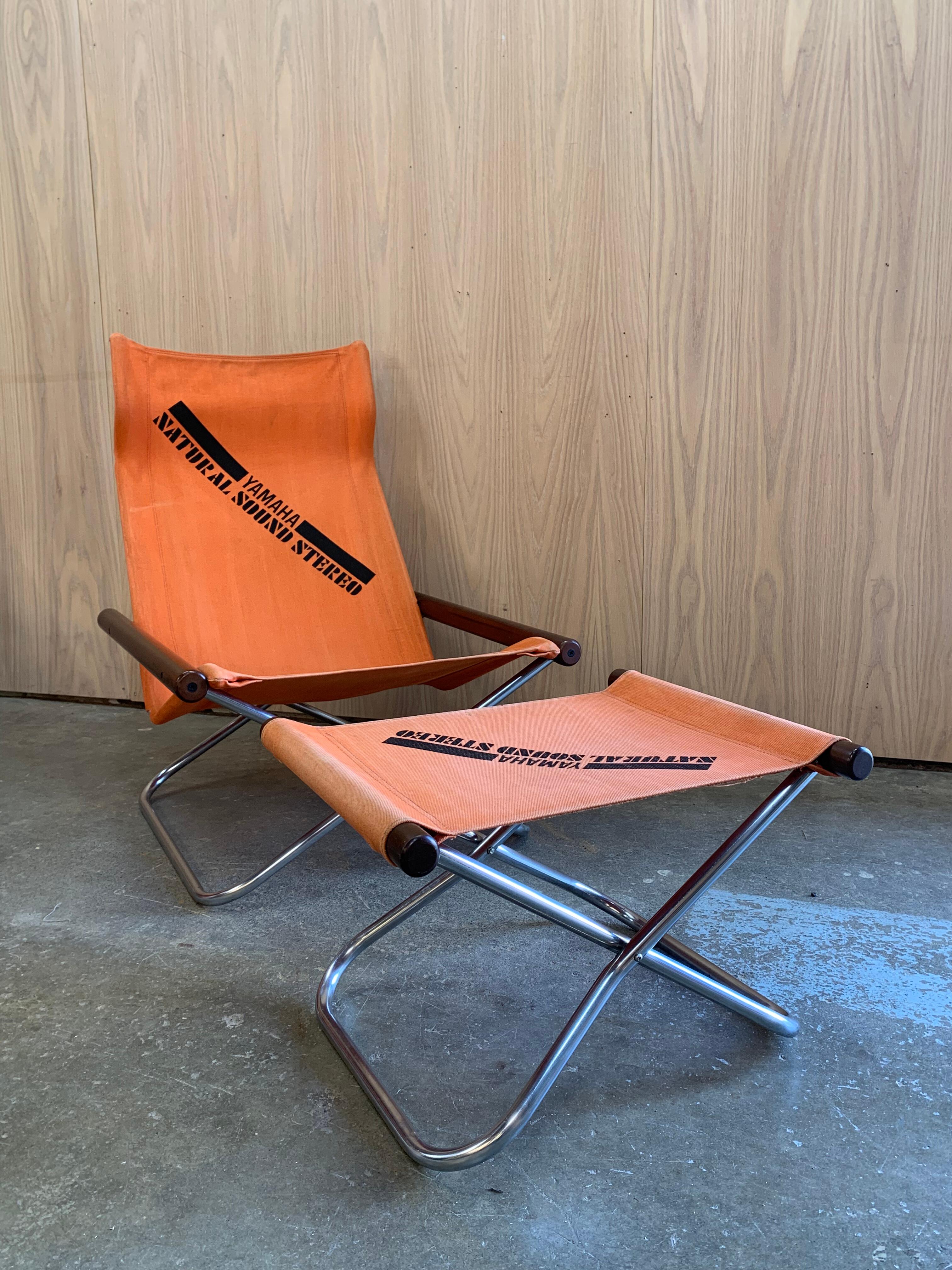 Ein Paar 1960er Ny Chairs von Takeshi Nii mit Yamaha Natural Sound Canvas (Mitte des 20. Jahrhunderts) im Angebot