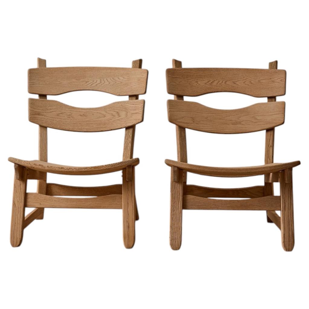 Par de sillones de roble de los años 60, de Dittman & Co.