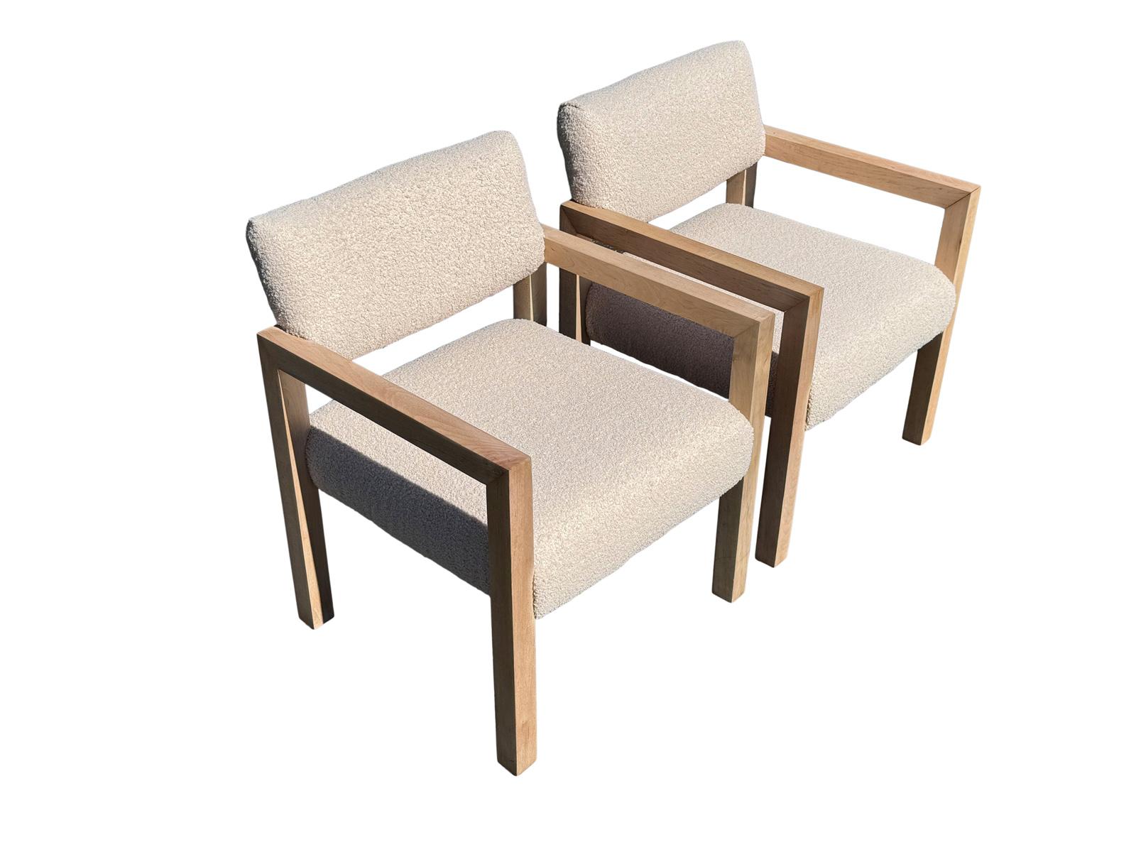 Pair of 1960s Original Organic Thayer Coggin Parsons Restored Chairs (Moderne der Mitte des Jahrhunderts) im Angebot