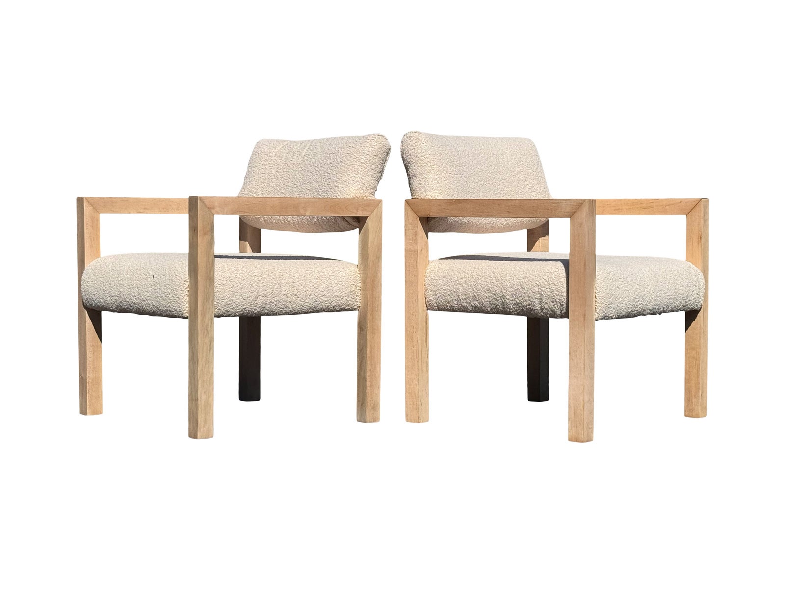 Pair of 1960s Original Organic Thayer Coggin Parsons Restored Chairs im Angebot