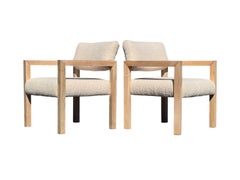 Pair of 1960s Original Organic Thayer Coggin Parsons Restored Chairs