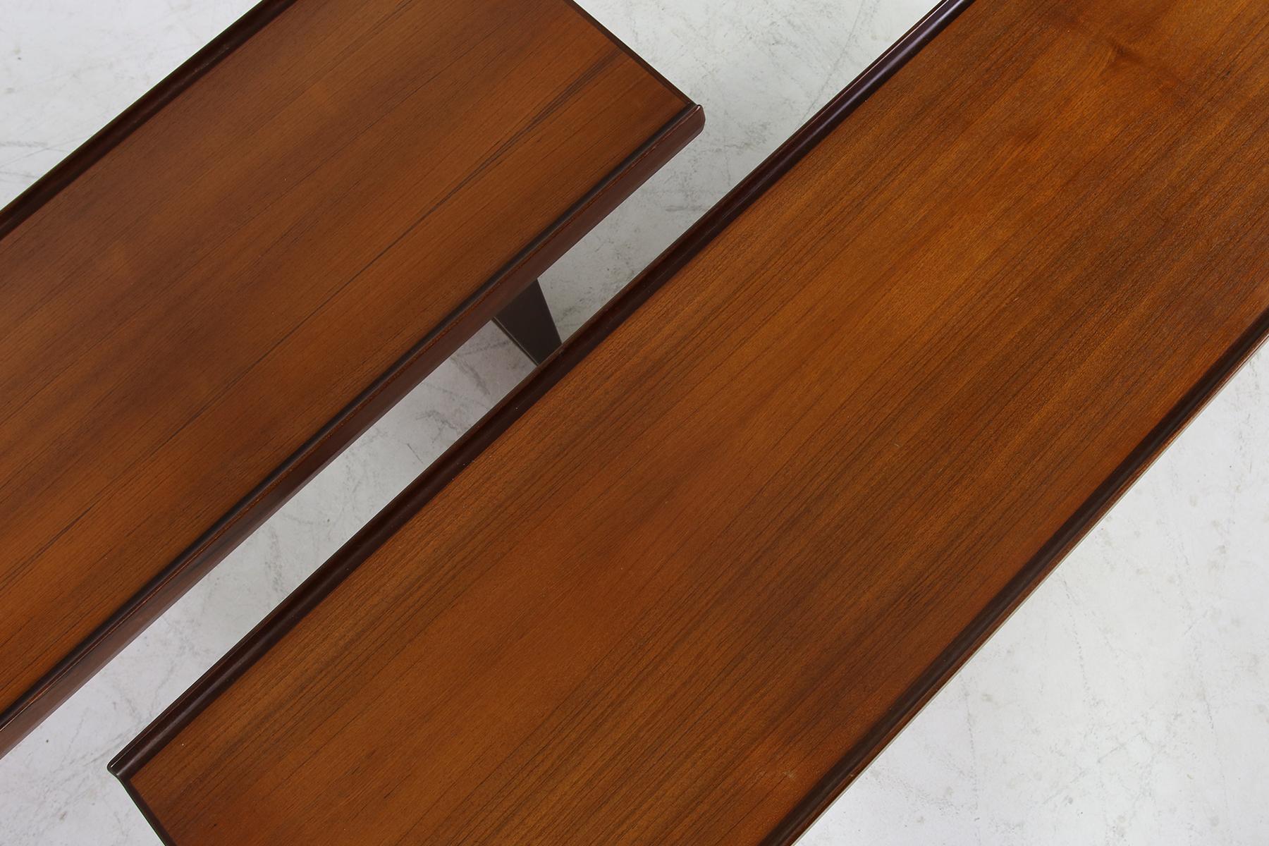 Pair of 1960s Peter Lovig Nielsen Table or Bench in Teak, Danish Modern Design 5