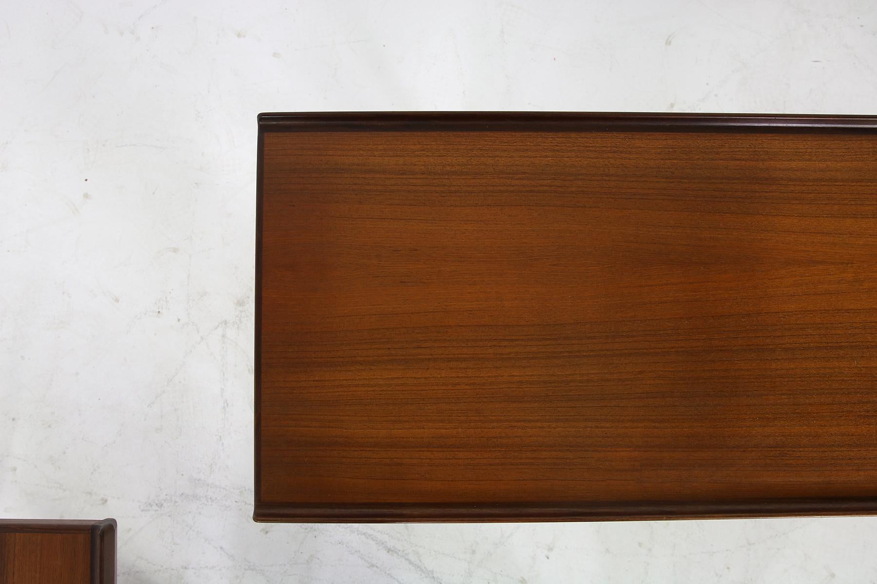 Pair of 1960s Peter Lovig Nielsen Table or Bench in Teak, Danish Modern Design 4