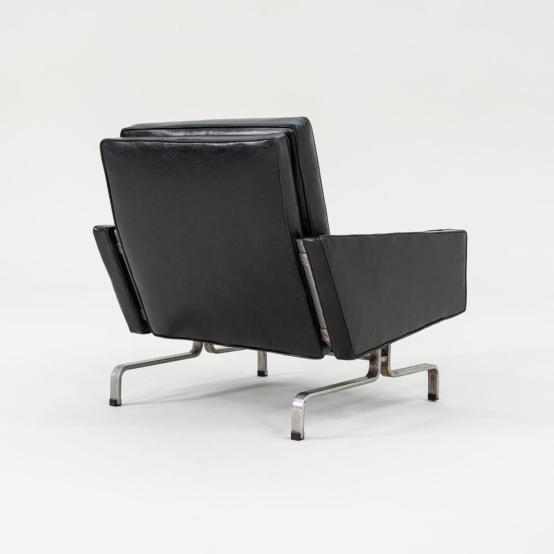 Paire de fauteuils de salon PK31 en cuir Poul Kjaerholm Christensen des années 1960 en vente 3